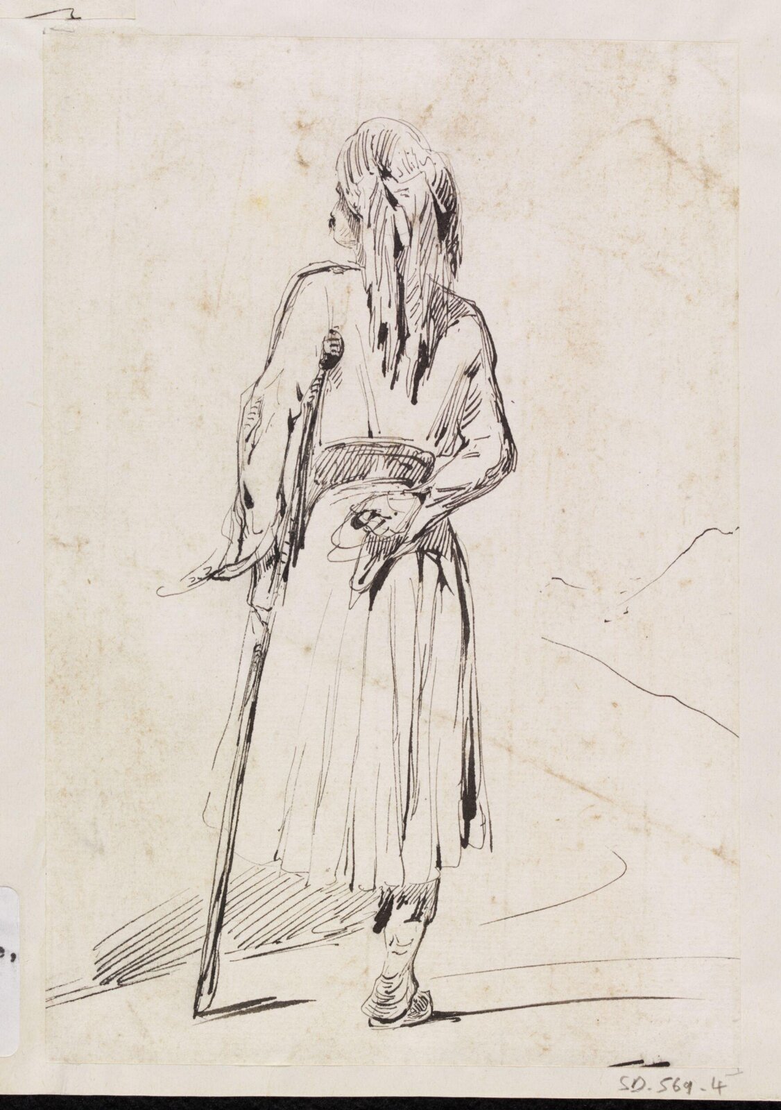 Greek warrior, Théodore Leblanc, ca. 1828-1837