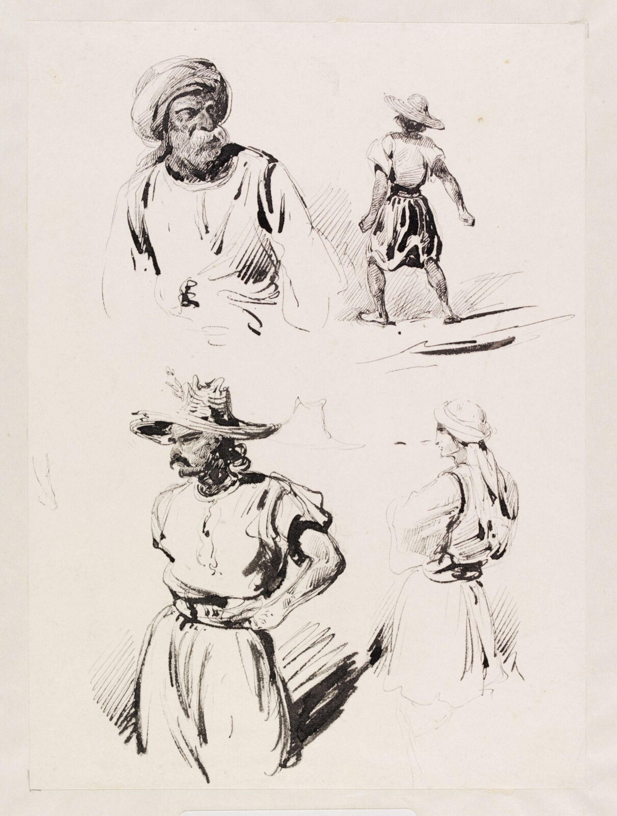 North Africans, Théodore Leblanc, ca. 1828-1837