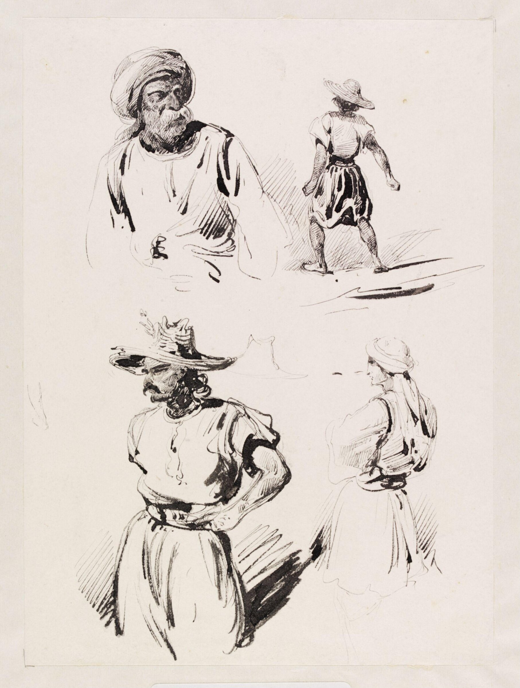 North Africans, Théodore Leblanc, ca. 1828-1837
