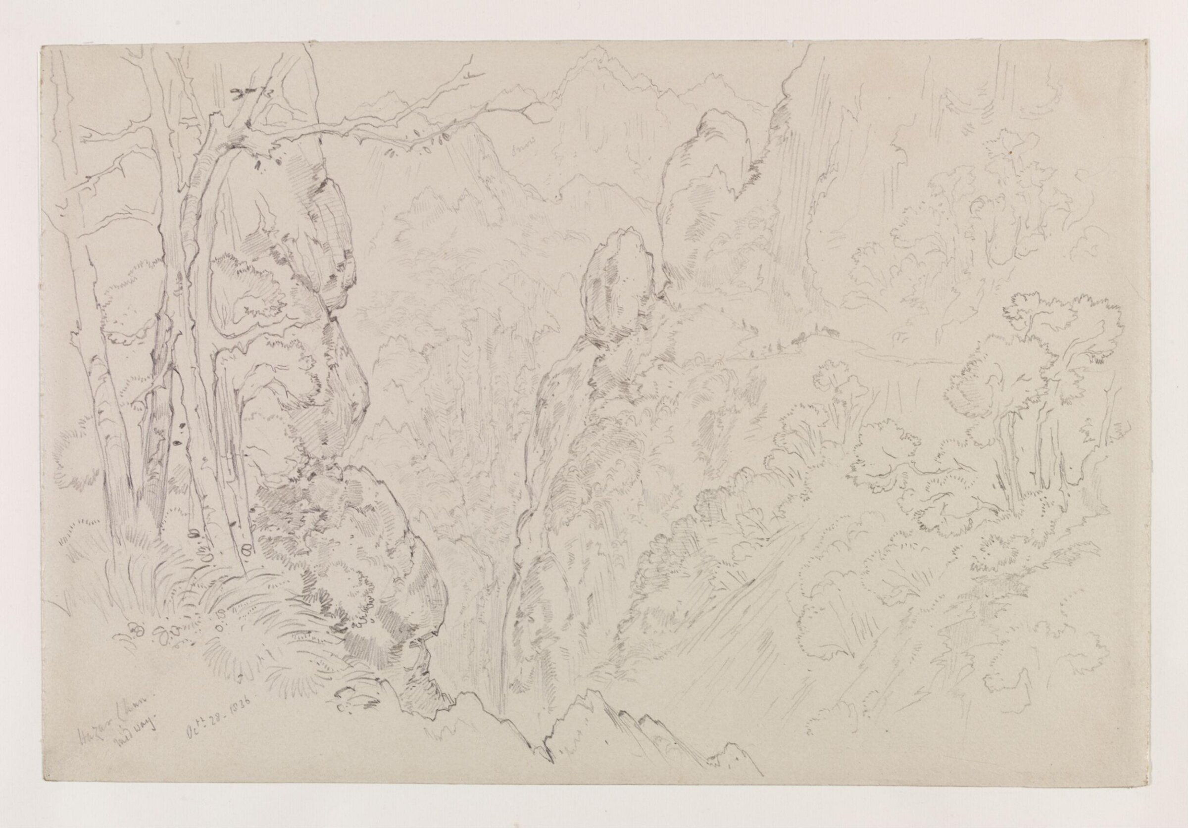 Pass of Hazar i Chum Persia, Frederick Christian Lewis, 1836