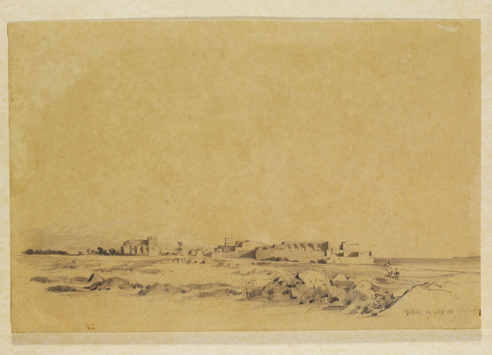 Tortose Syrie, Prosper Georges Antoine Marilhat, 1831