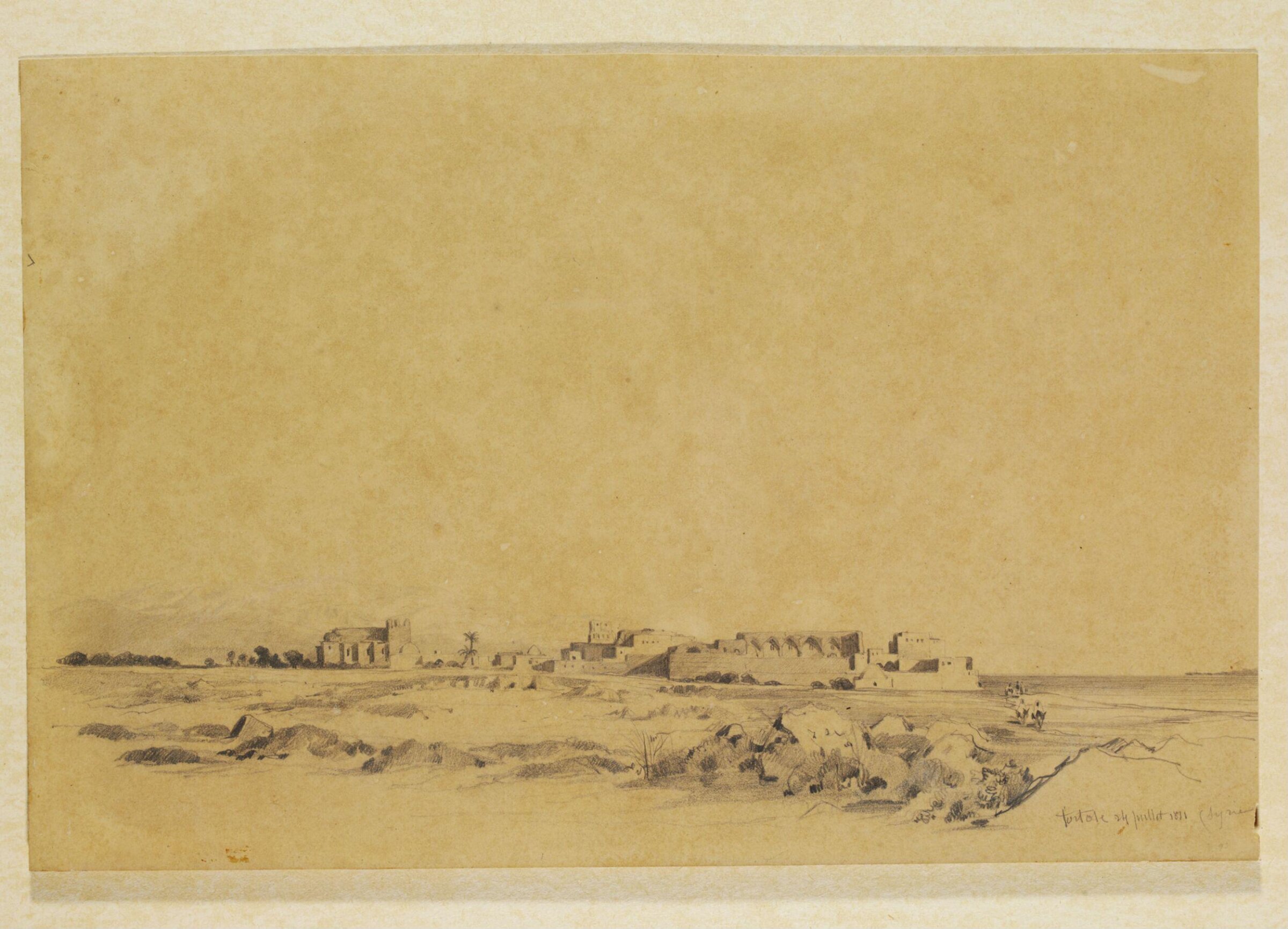 Tortose  Syrie, Prosper Georges Antoine Marilhat, 1831