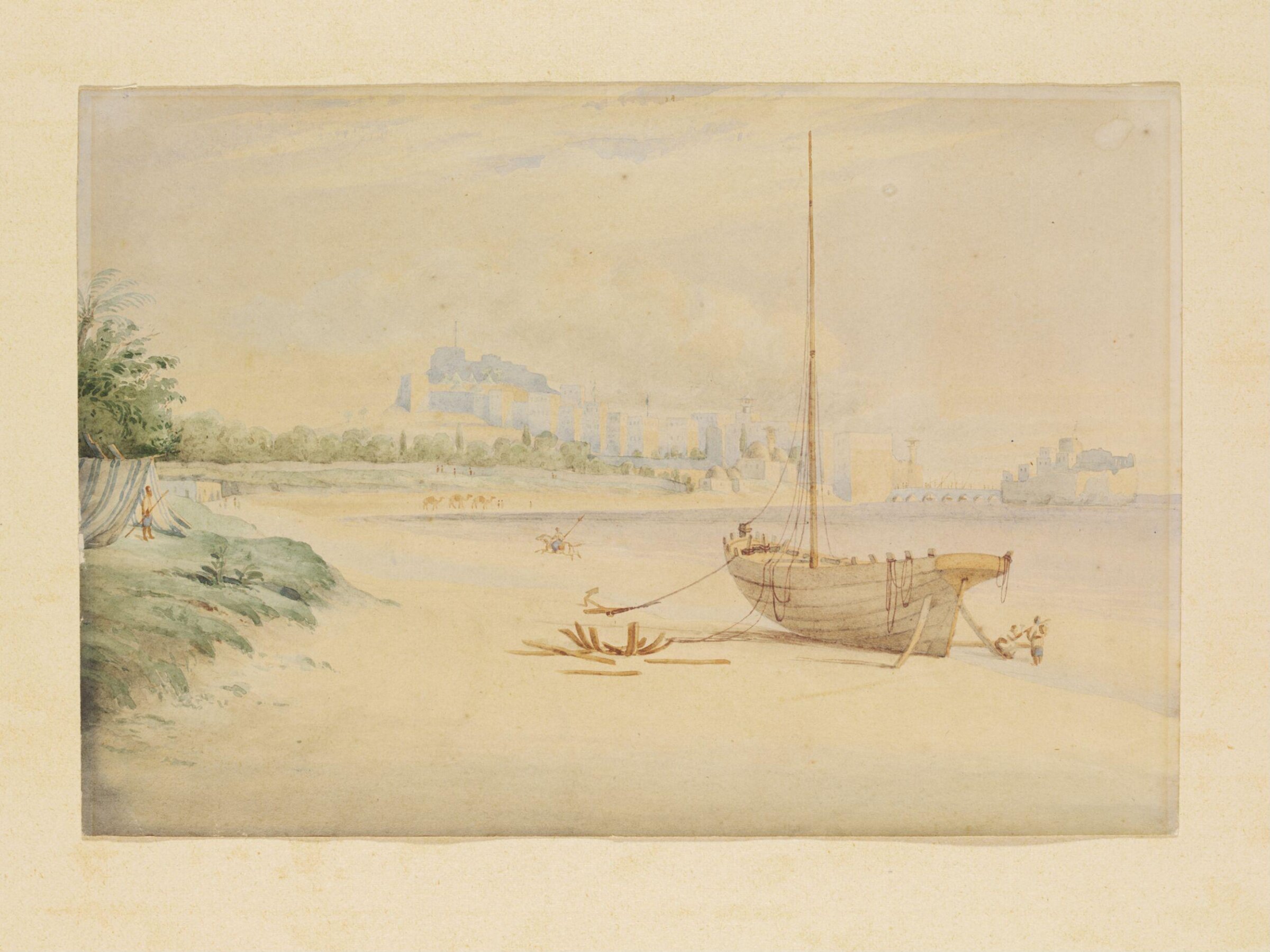 Sidon from the North Sands, 1840