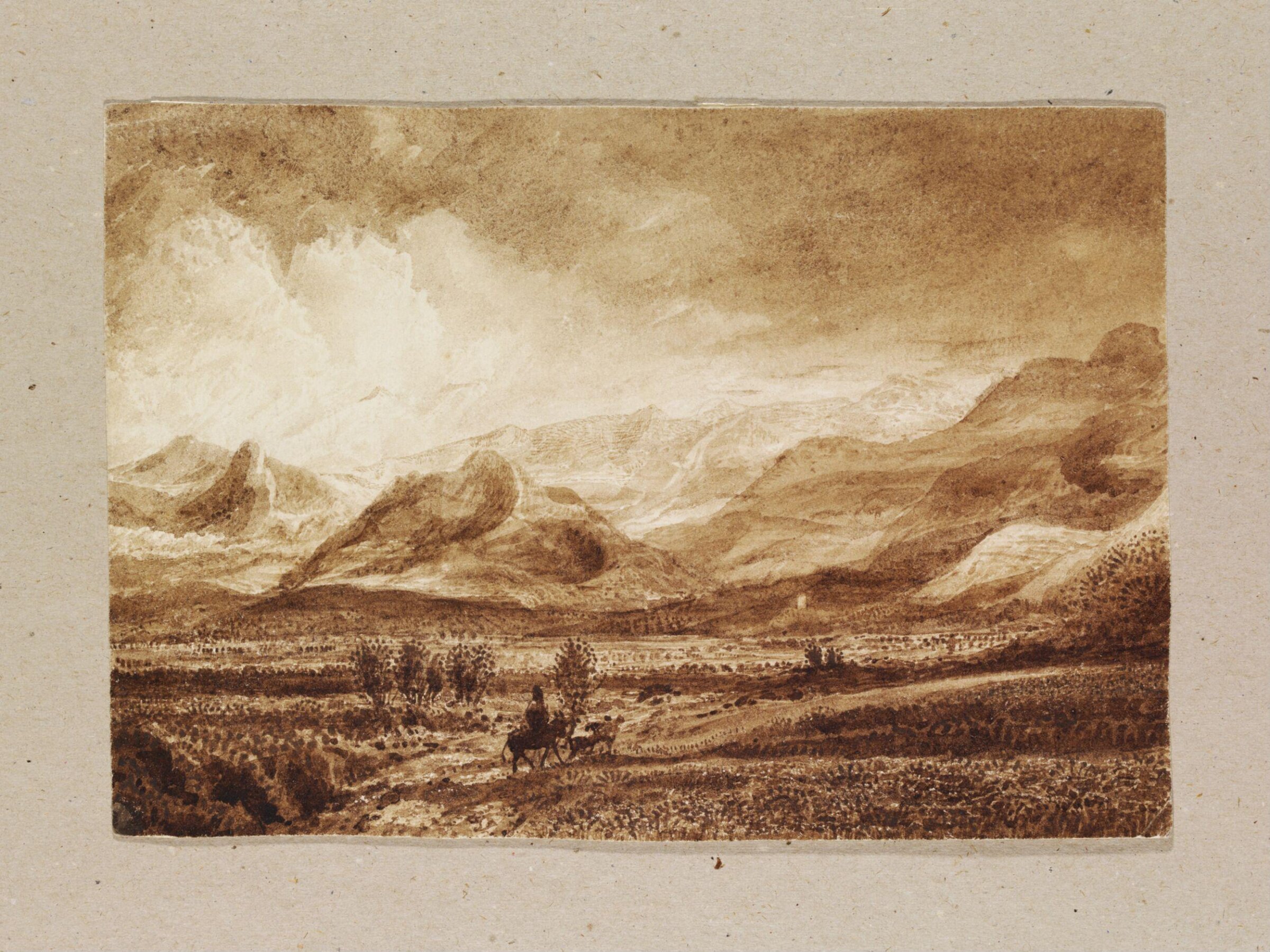 Traveling [sic] in the Holy Land, Samuel Palmer, ca. 1835