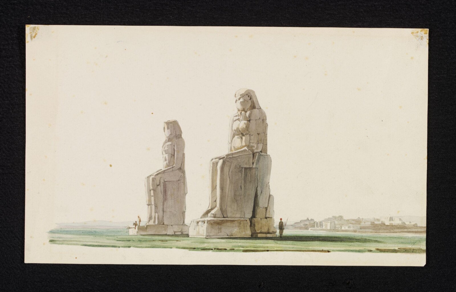 Colosses de memnon a gourna (thébes)