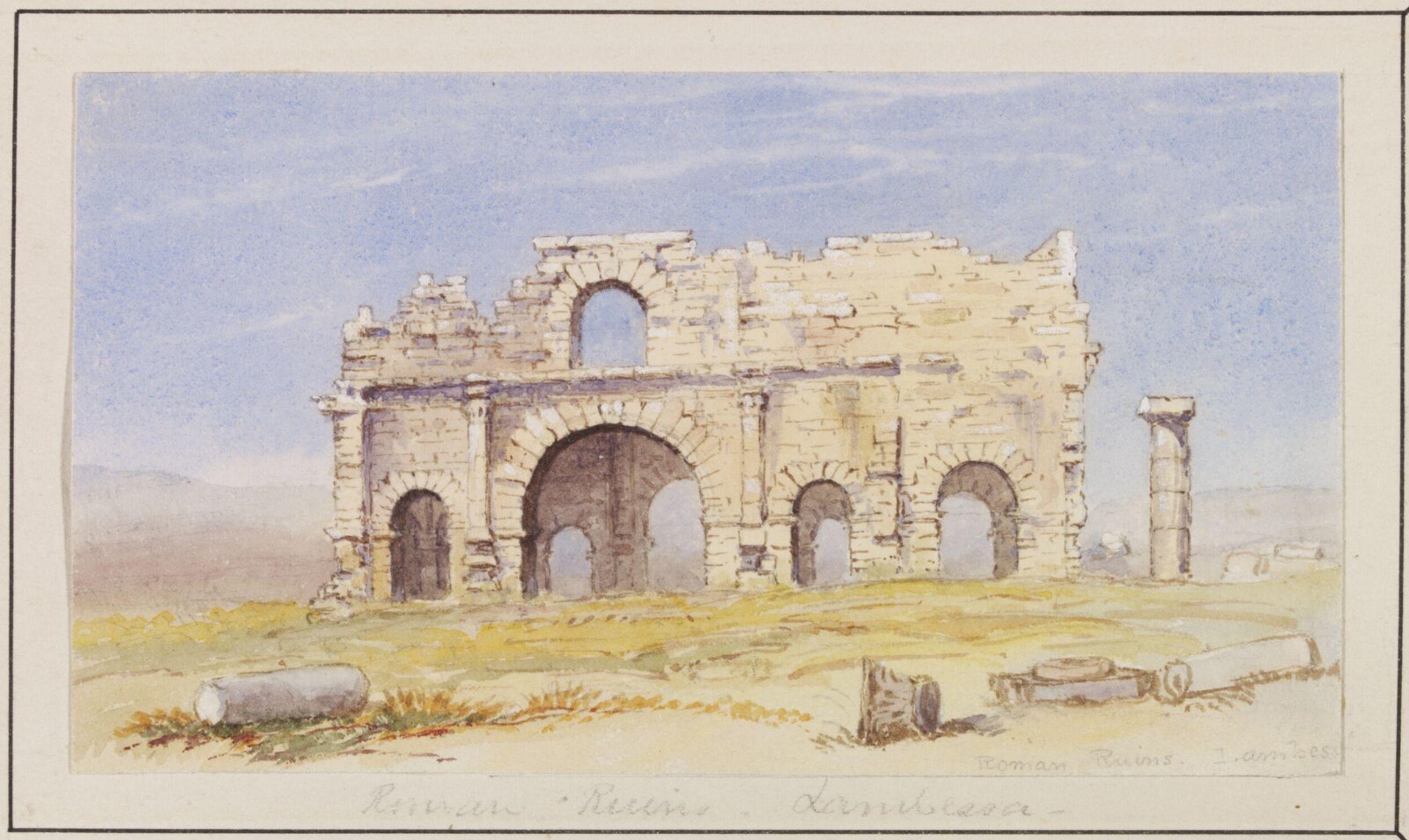 Roman Ruins at Lambessa, 1830-1840