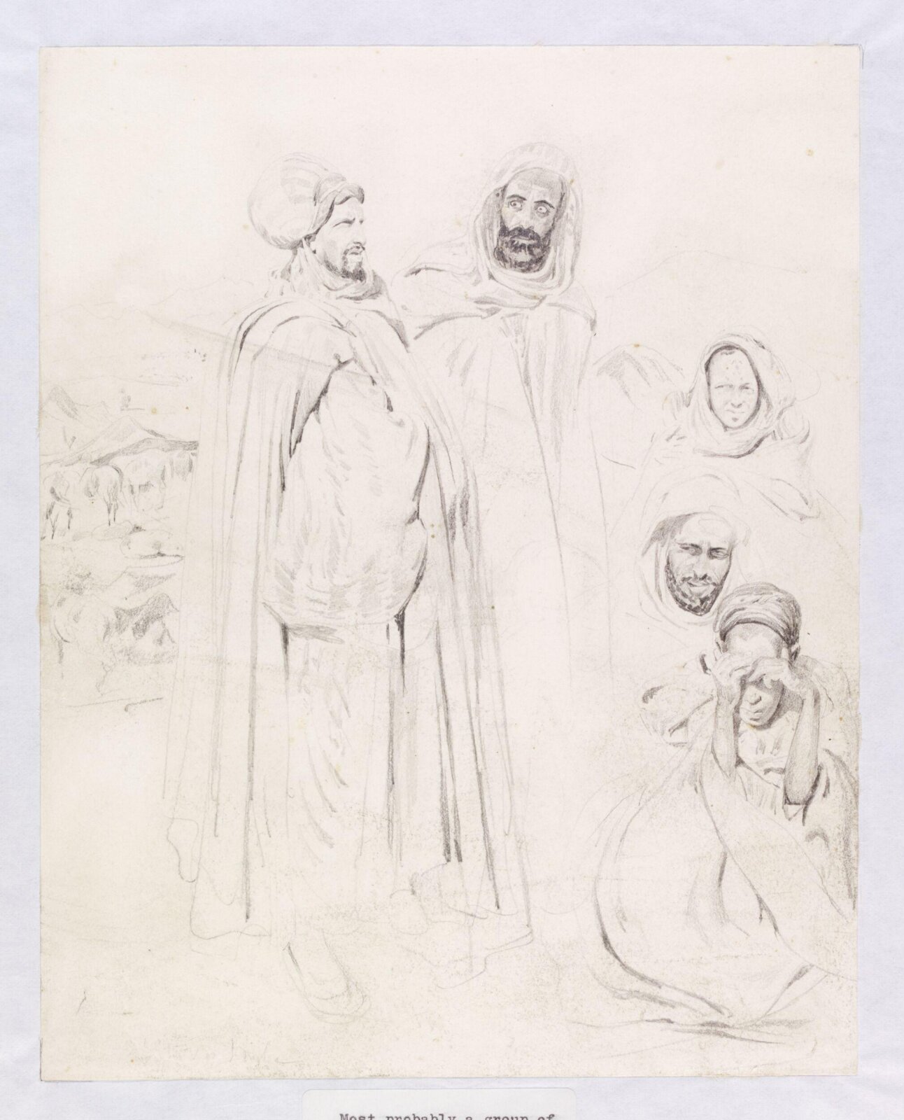 Male figures, Théodore Leblanc, ок. 1828–1837
