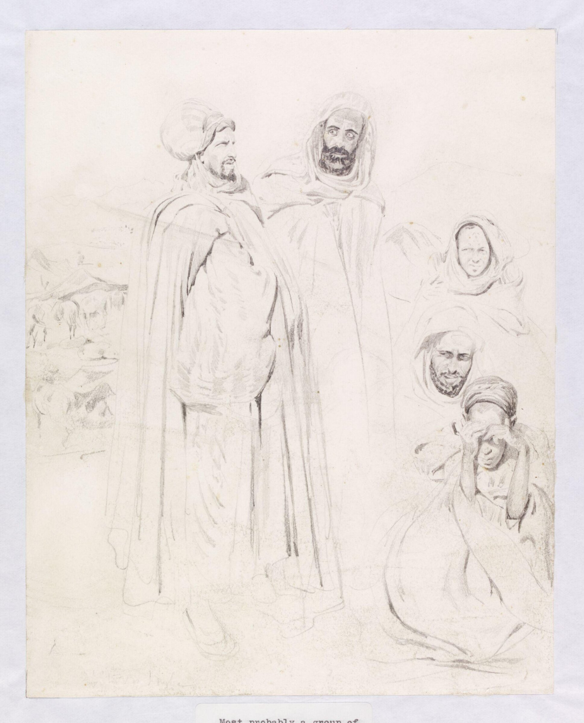 Male figures, Théodore Leblanc, ca. 1828-1837