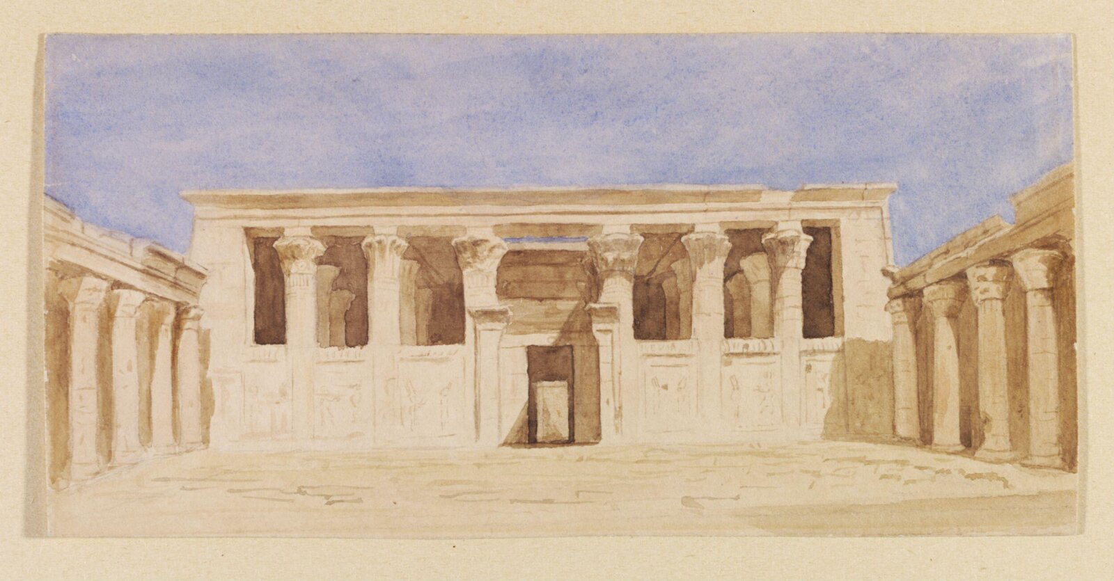 Temple of Edfoo, Oliver Matthew Laton, ca. 1860