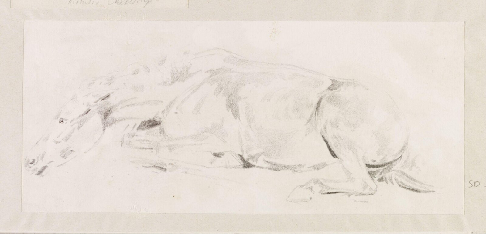 Reclining horse, Théodore Leblanc, ca. 1828-1837