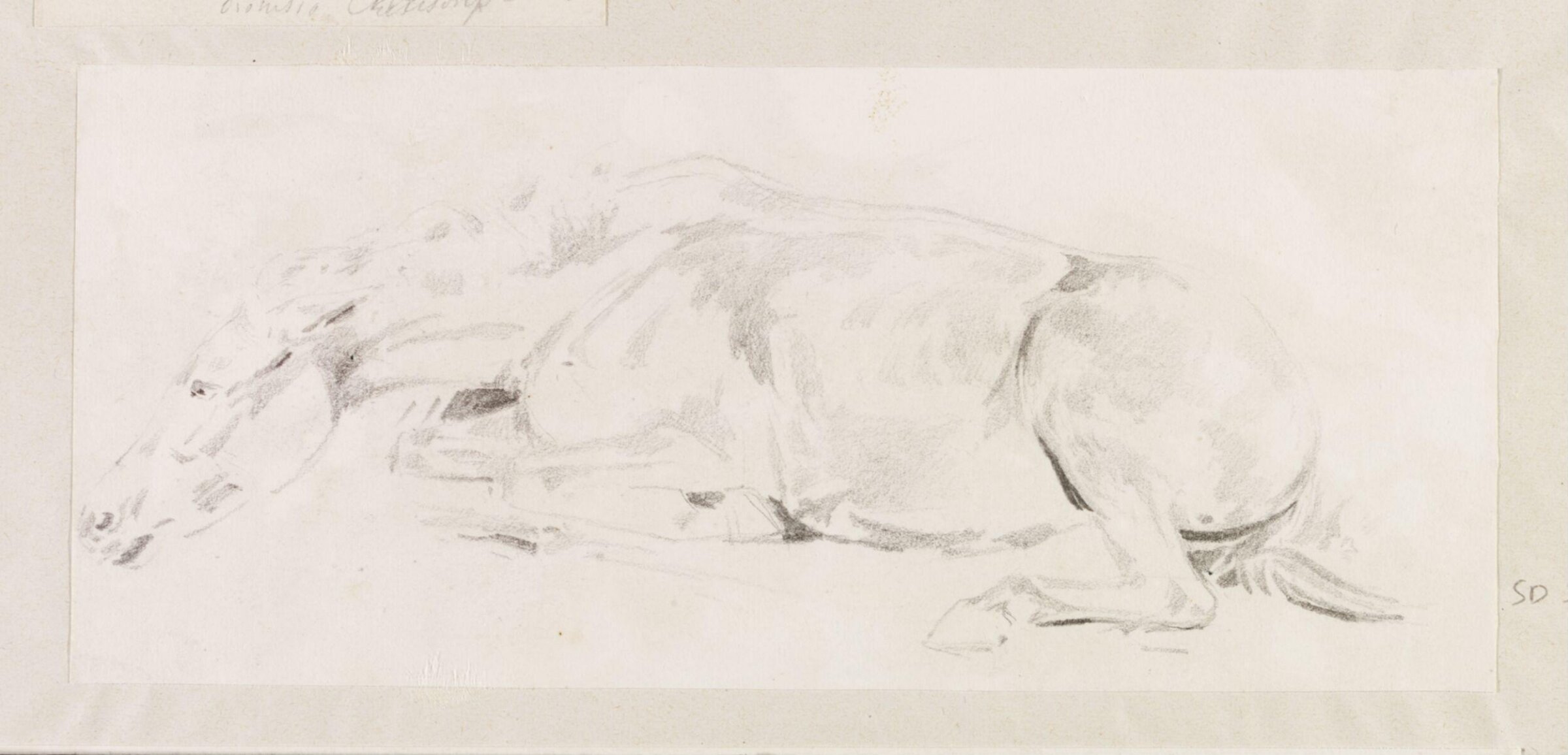 Reclining horse, Théodore Leblanc, ca. 1828-1837