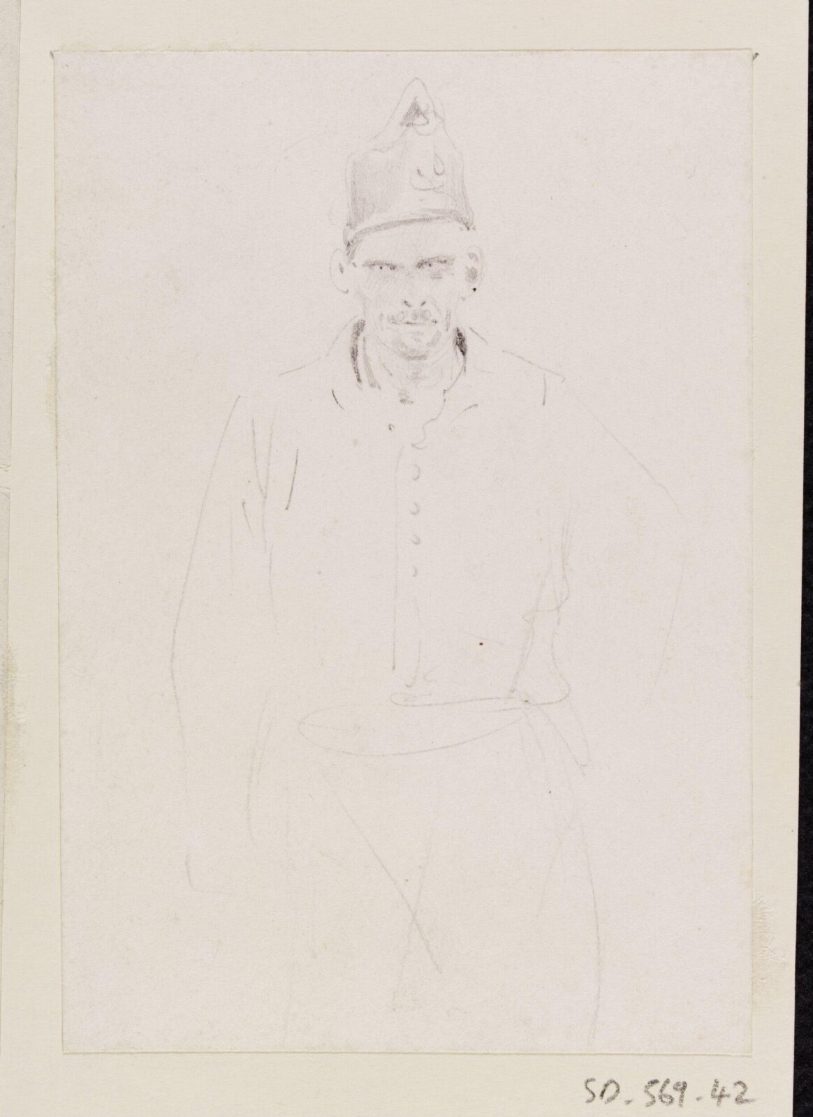 Soldier [?], Théodore Leblanc, ca. 1828-1837