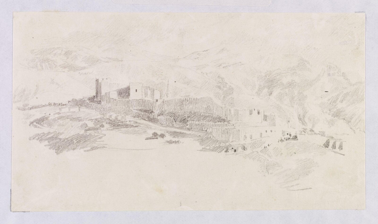 View with fortification, Théodore Leblanc, ca. 1828-1837