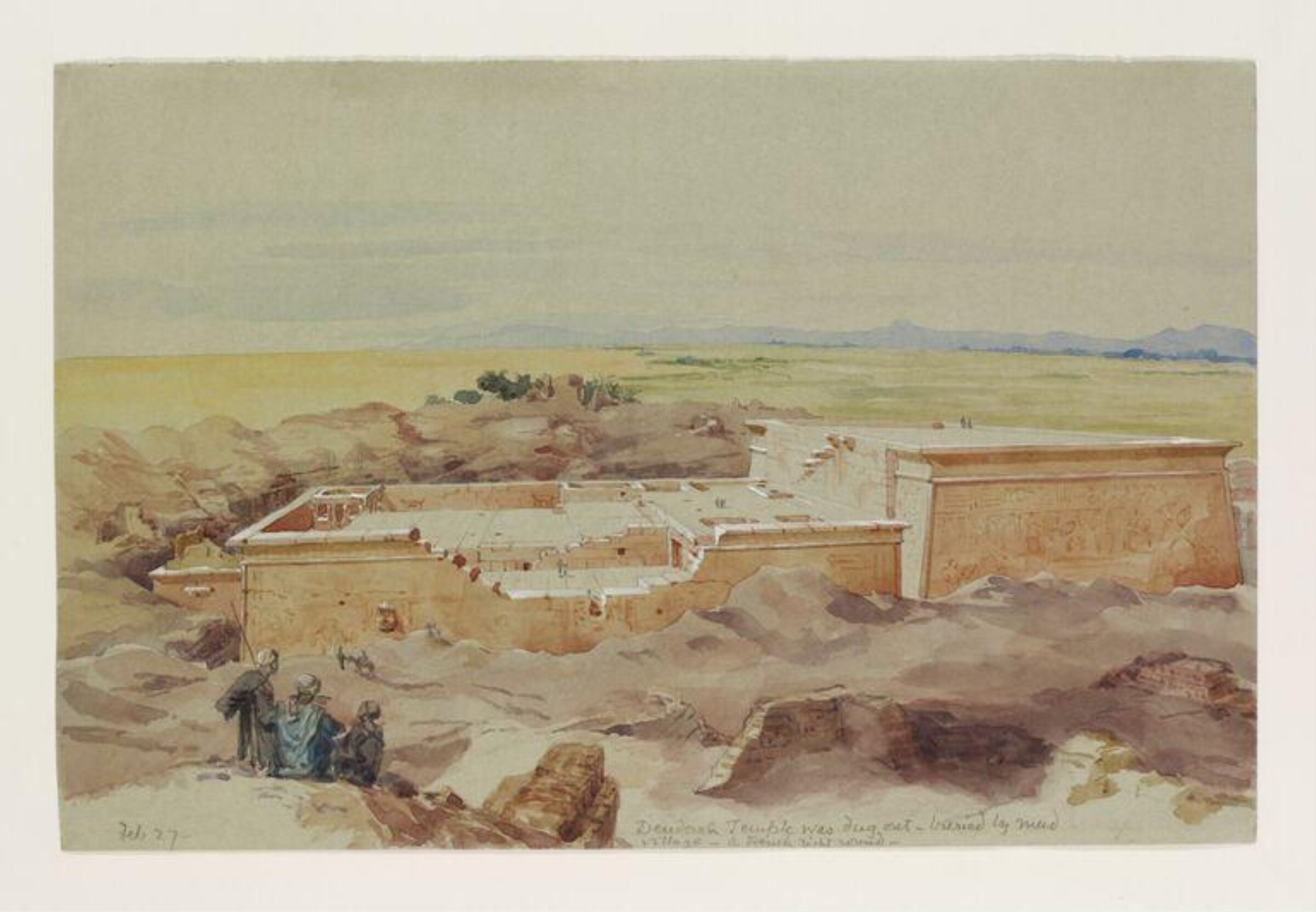 Roof of Denderah, Jane Evelyn Lindsay, 1896