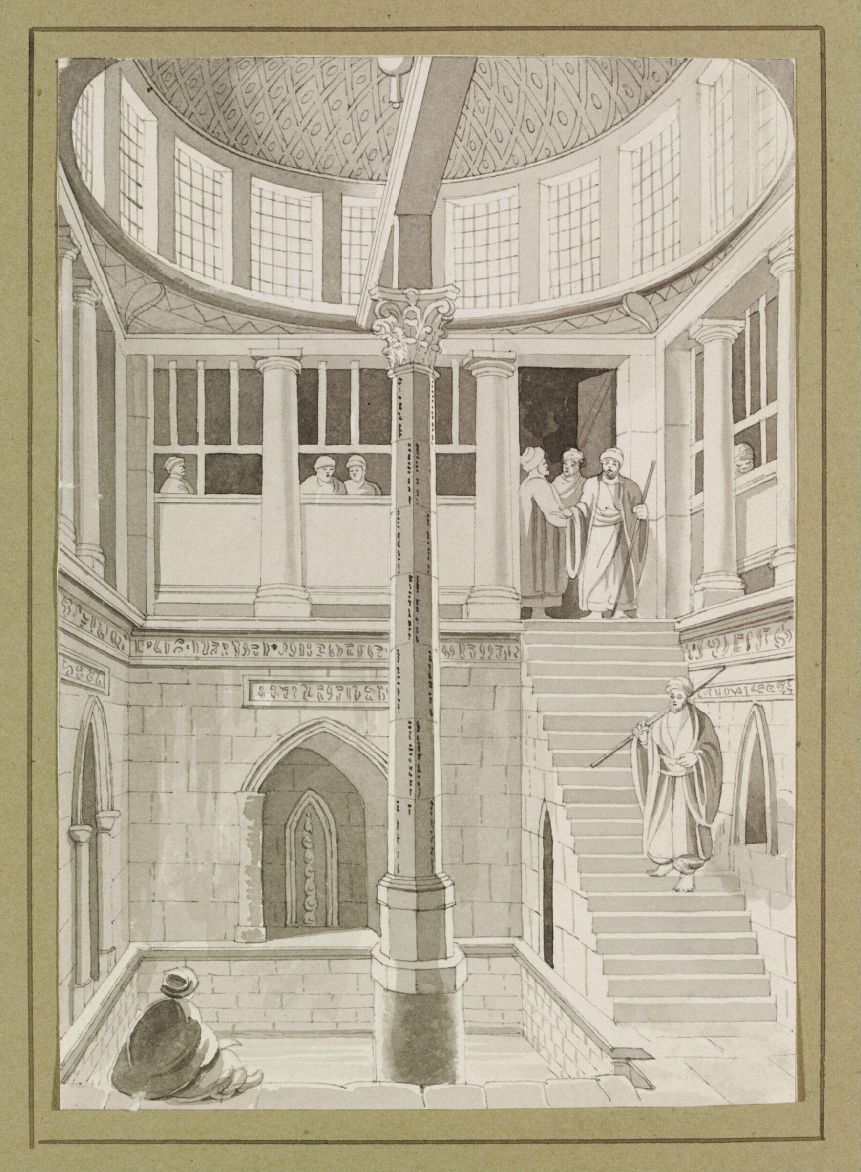 View of the Nilometer, Luigi Mayer, ca. 1805-ca. 1820