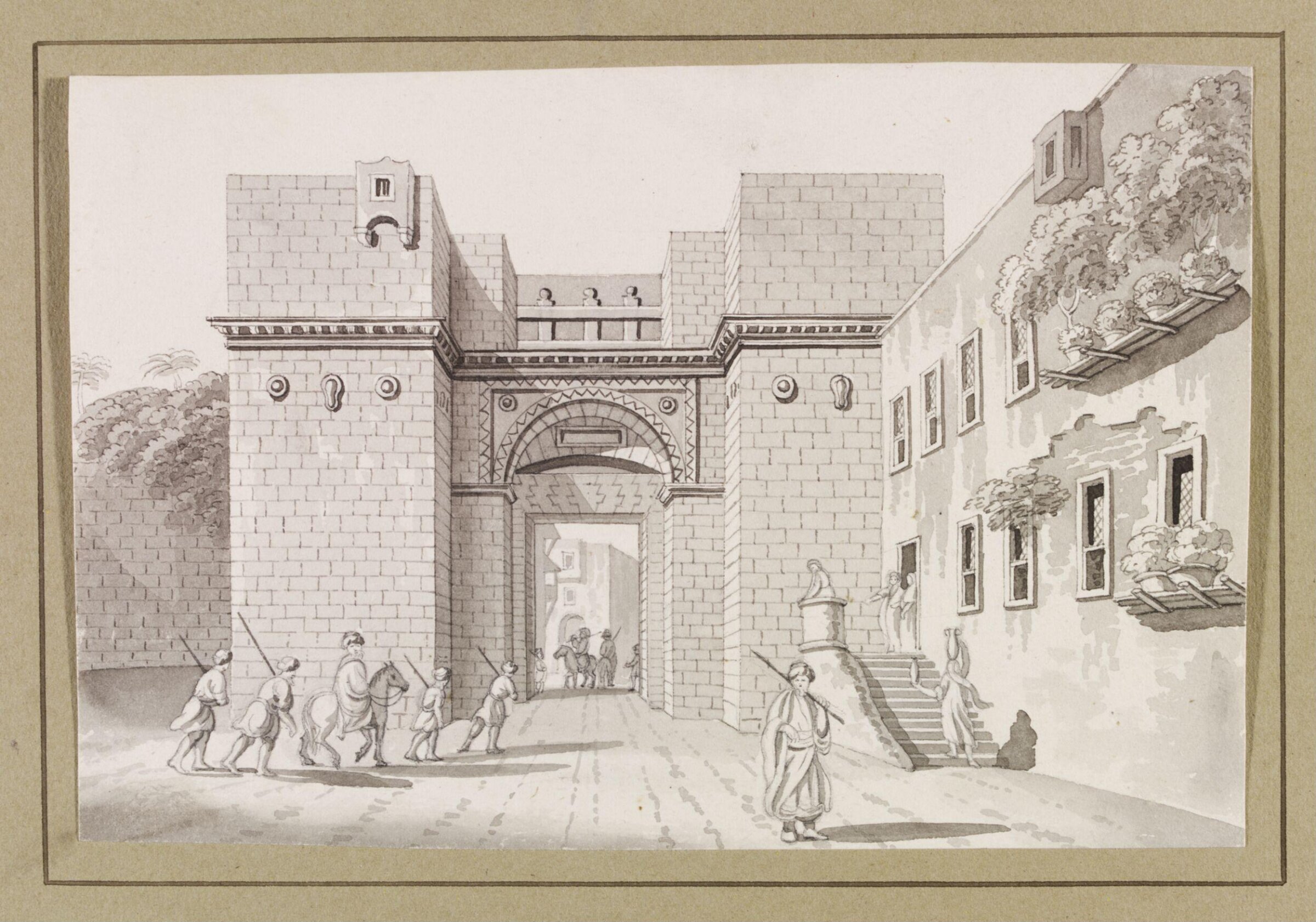 Gate Of Grand Cairo - Arabian Architecture, Luigi Mayer, ca. 1805-ca. 1820