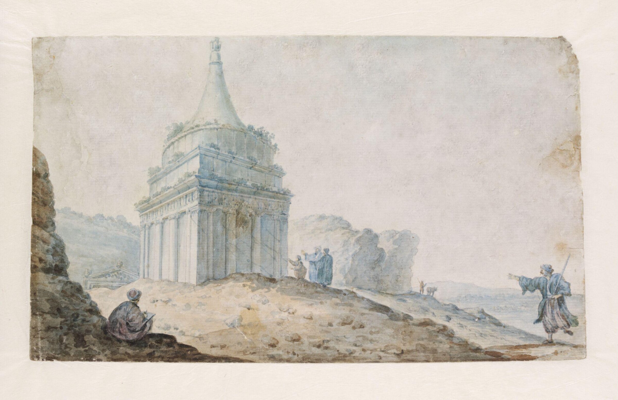 The Sepulchre of Absalom, Luigi Mayer, 1792