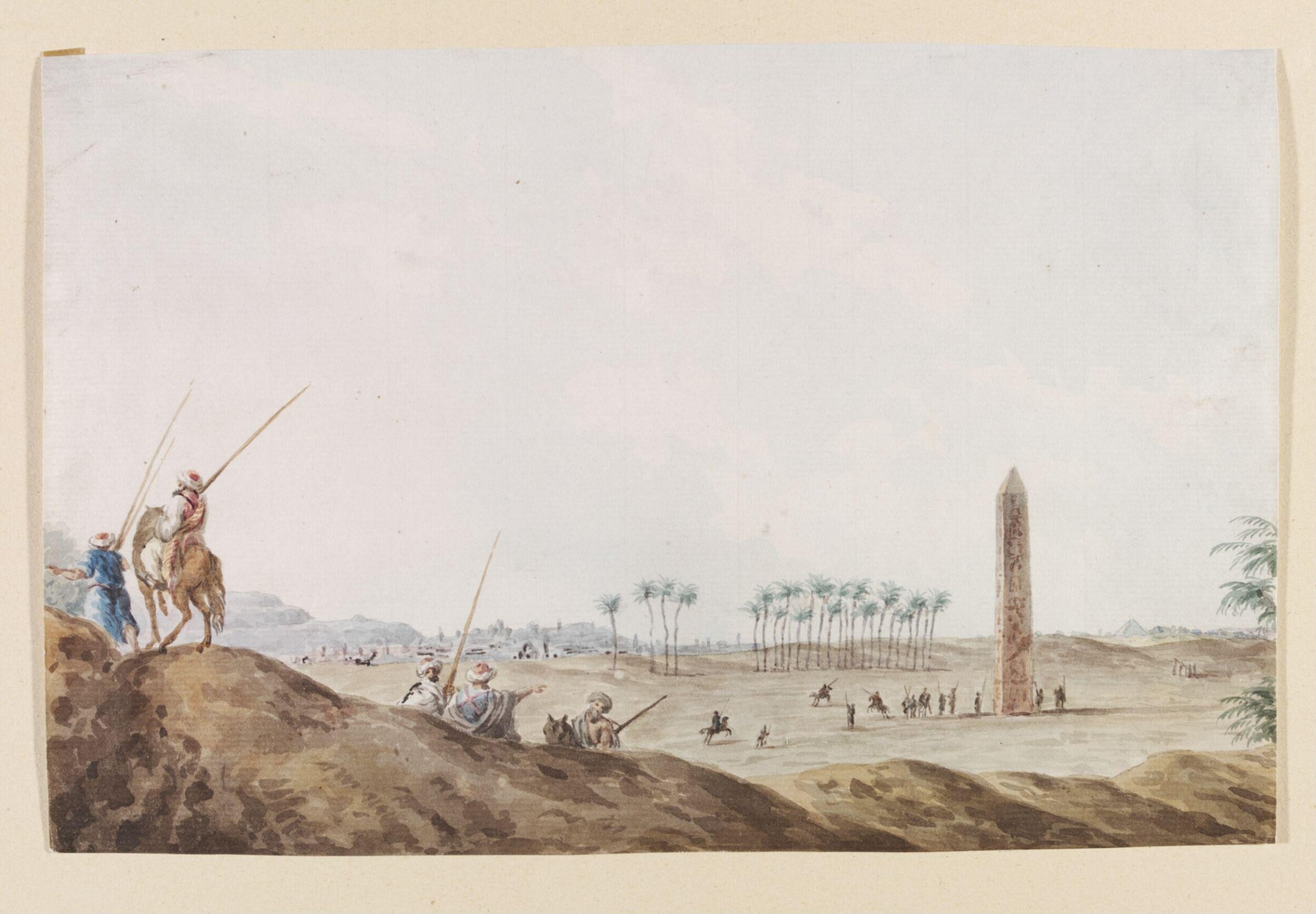 An Ancient Obelisk At Matarea, Formerly Heliopolis, Luigi Mayer, 1792