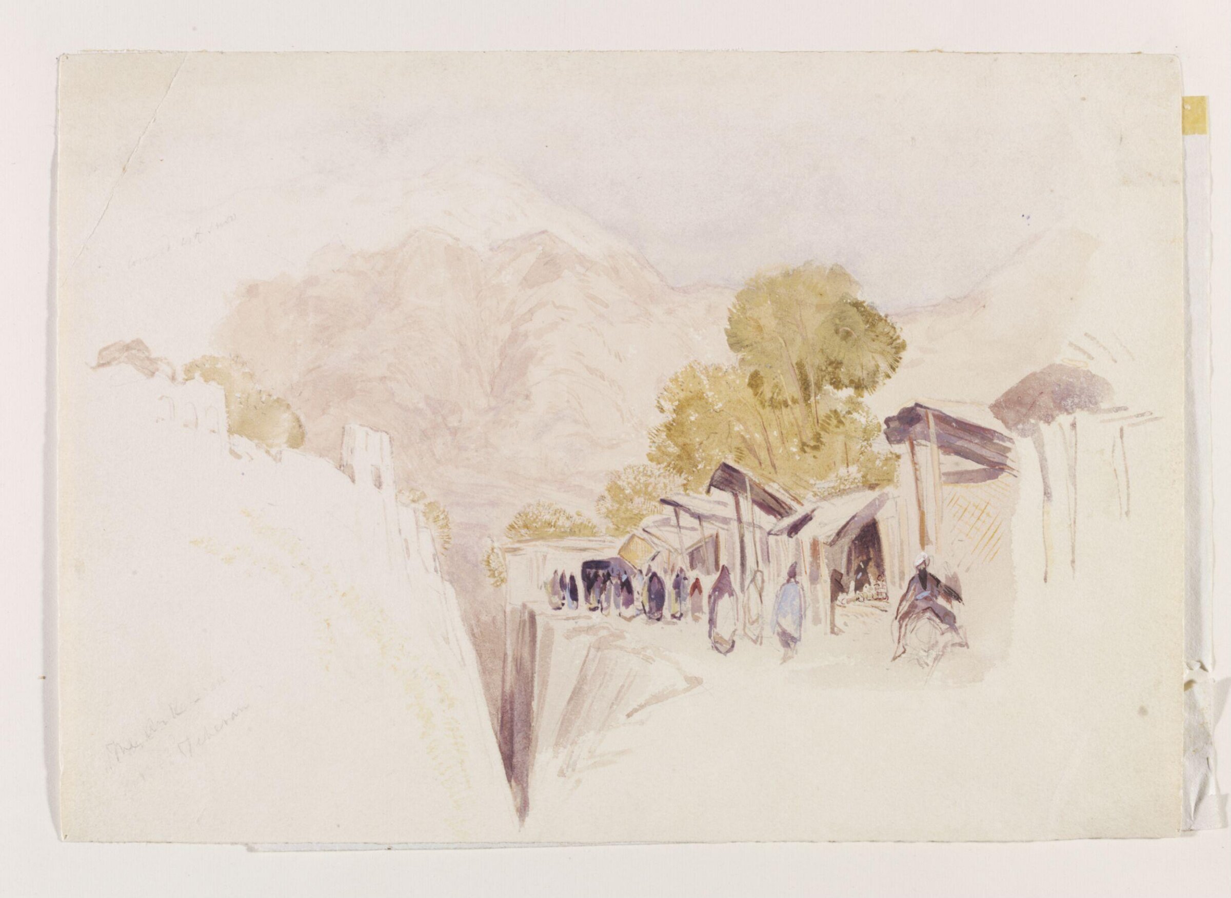 Ditch of the Ark [Citadel], Tehran, Frederick Christian Lewis, 1836