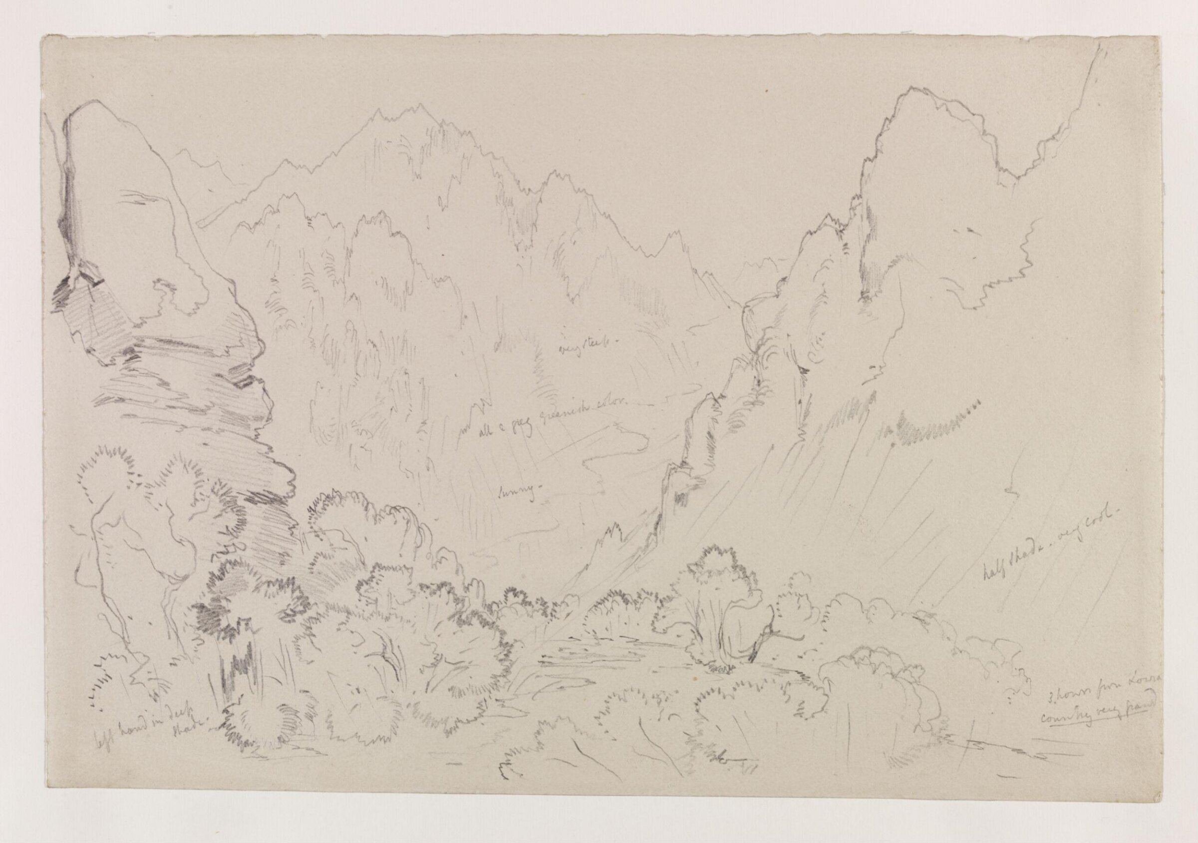 Near Lowra. Persia [Lowran], Frederick Christian Lewis, 1836