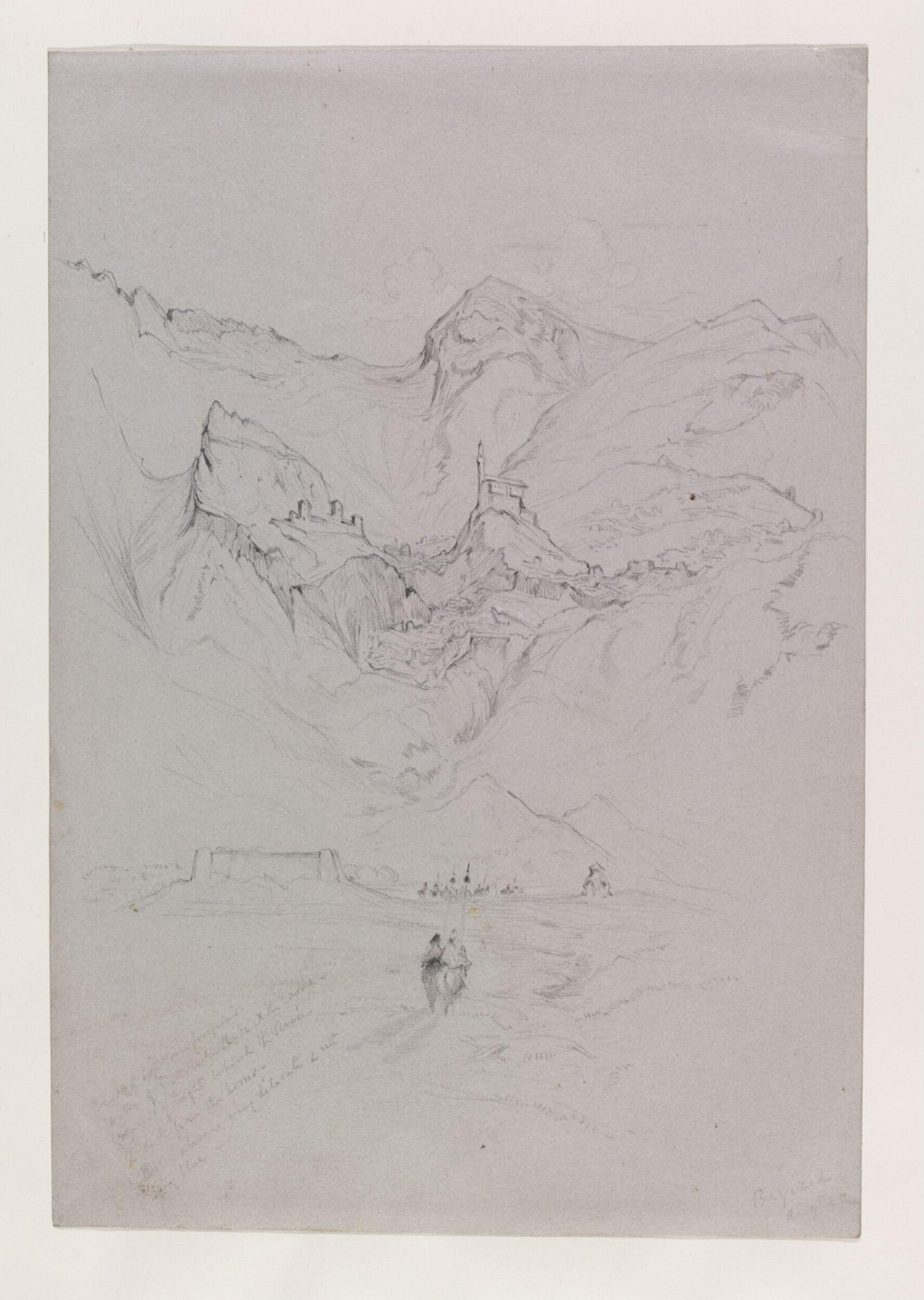 Bayazeed, on the shoulder of Mt. Ararat [Dogubayazit], Frederick Christian Lewis, 1836
