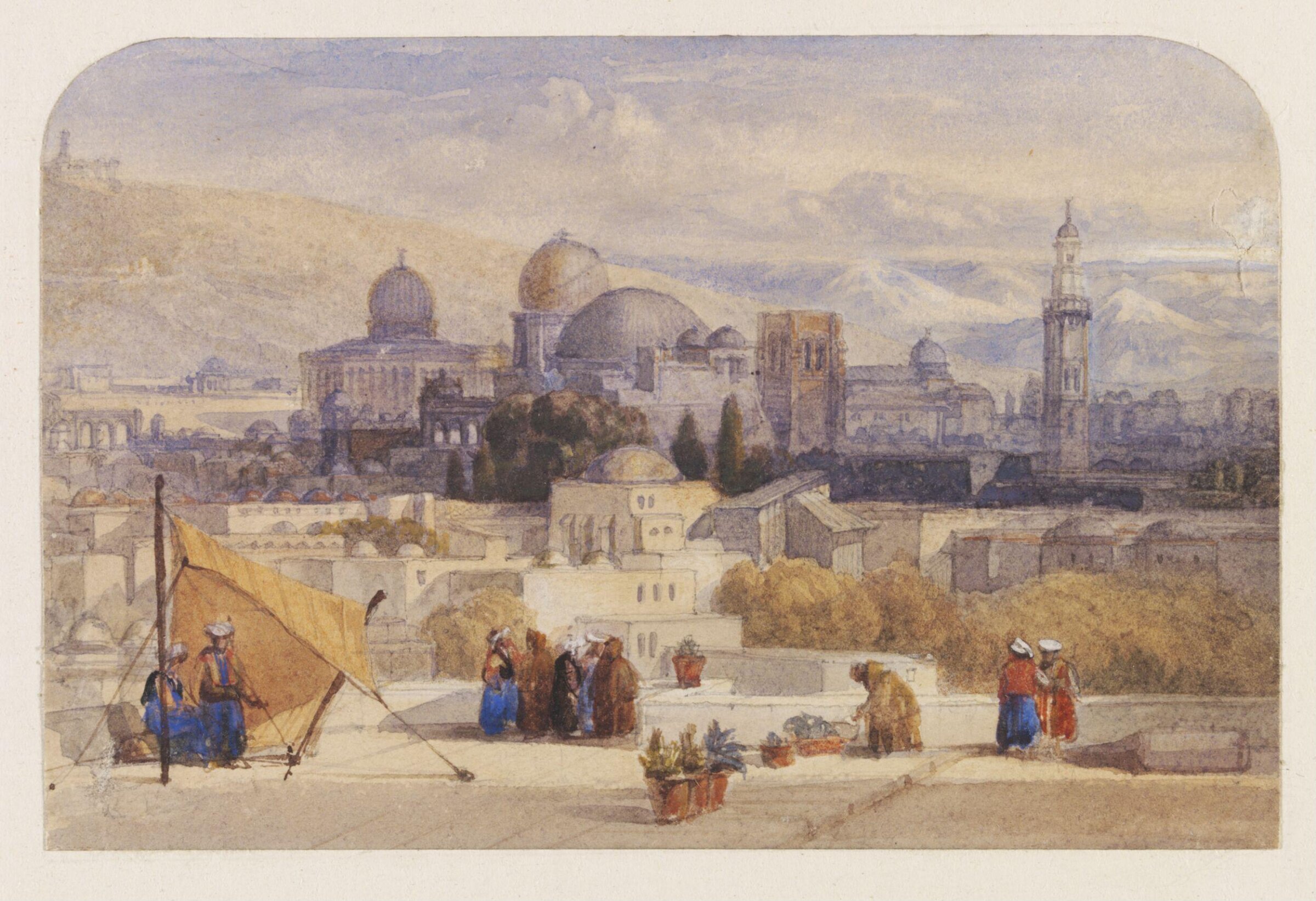 Jerusalem from the Terrace of the Latin Convent, William Leighton Leitch, 1850-1854