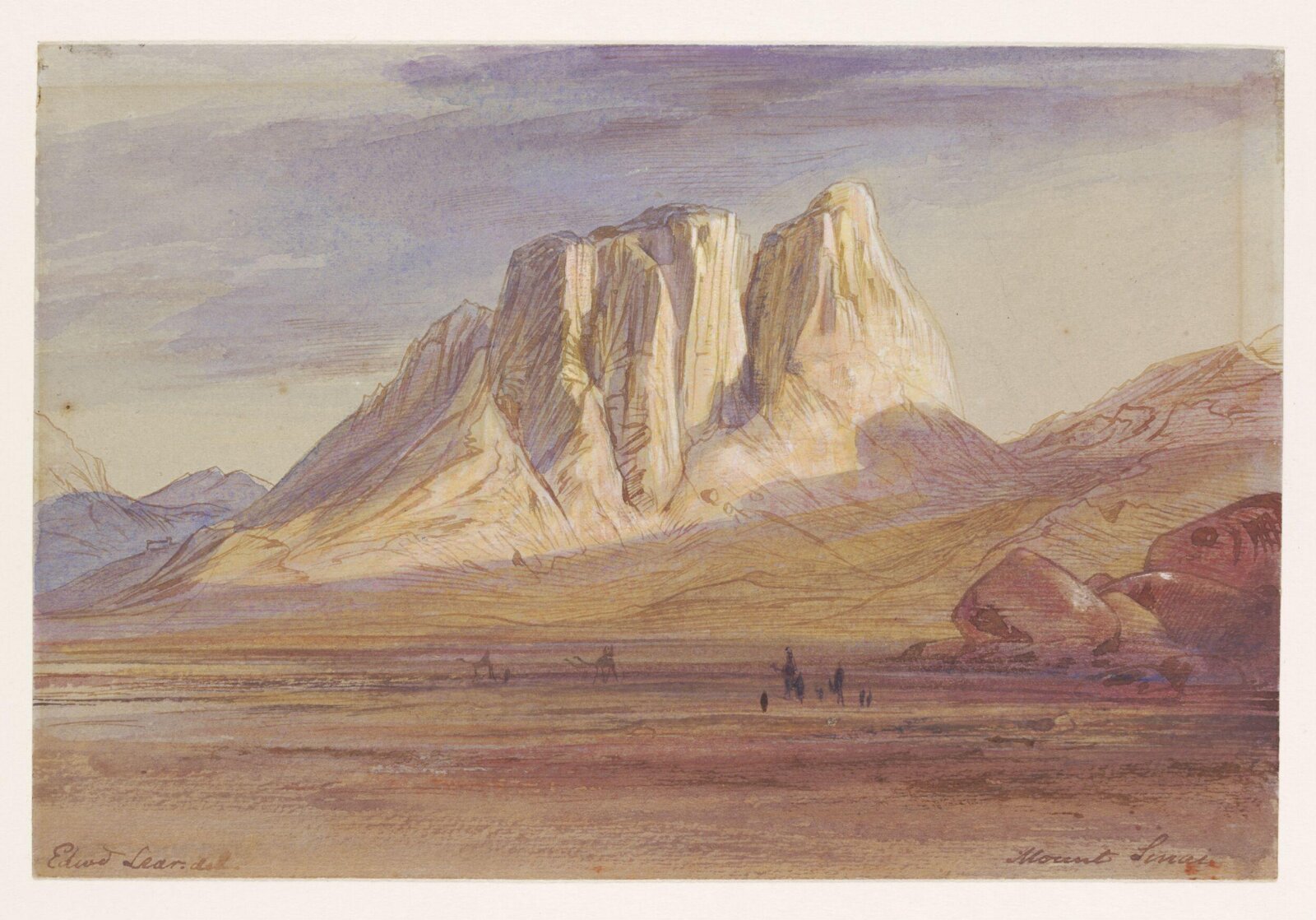 Mt. Sinai, Edward Lear, ca. 1865