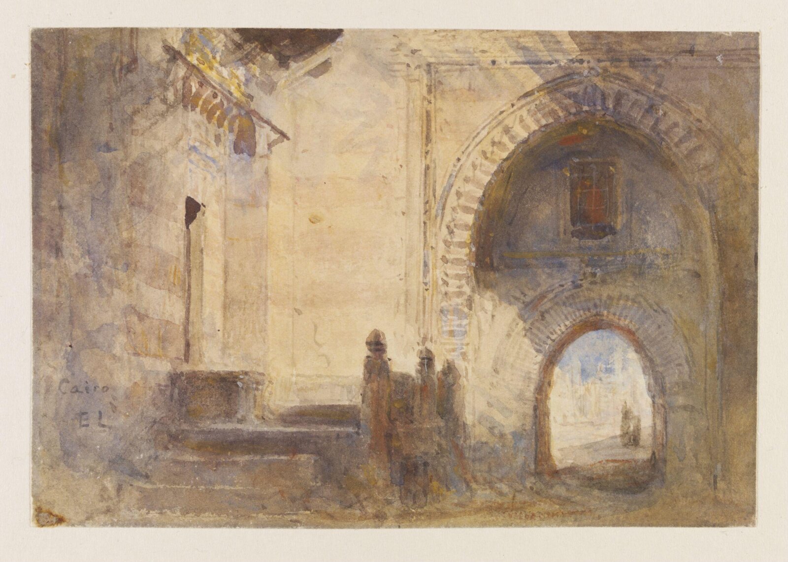 A Gateway in Cairo, Egron Sillif Lundgren, 1861-1862