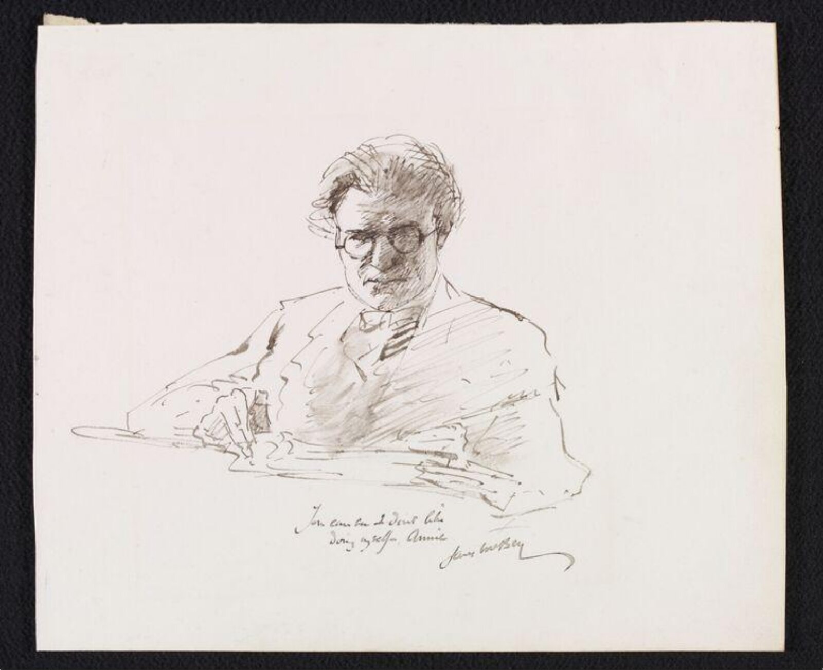 Self-portrait, James McBey, early 20th century