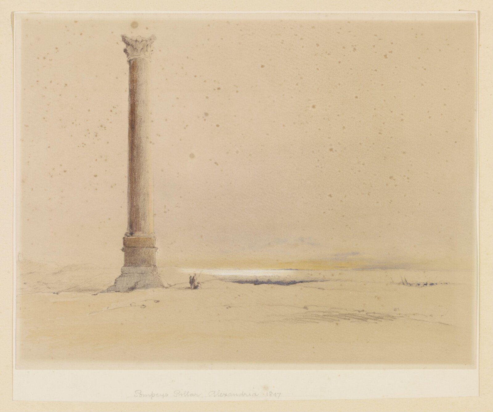 Pompey's Pillar Alexandria', 1847