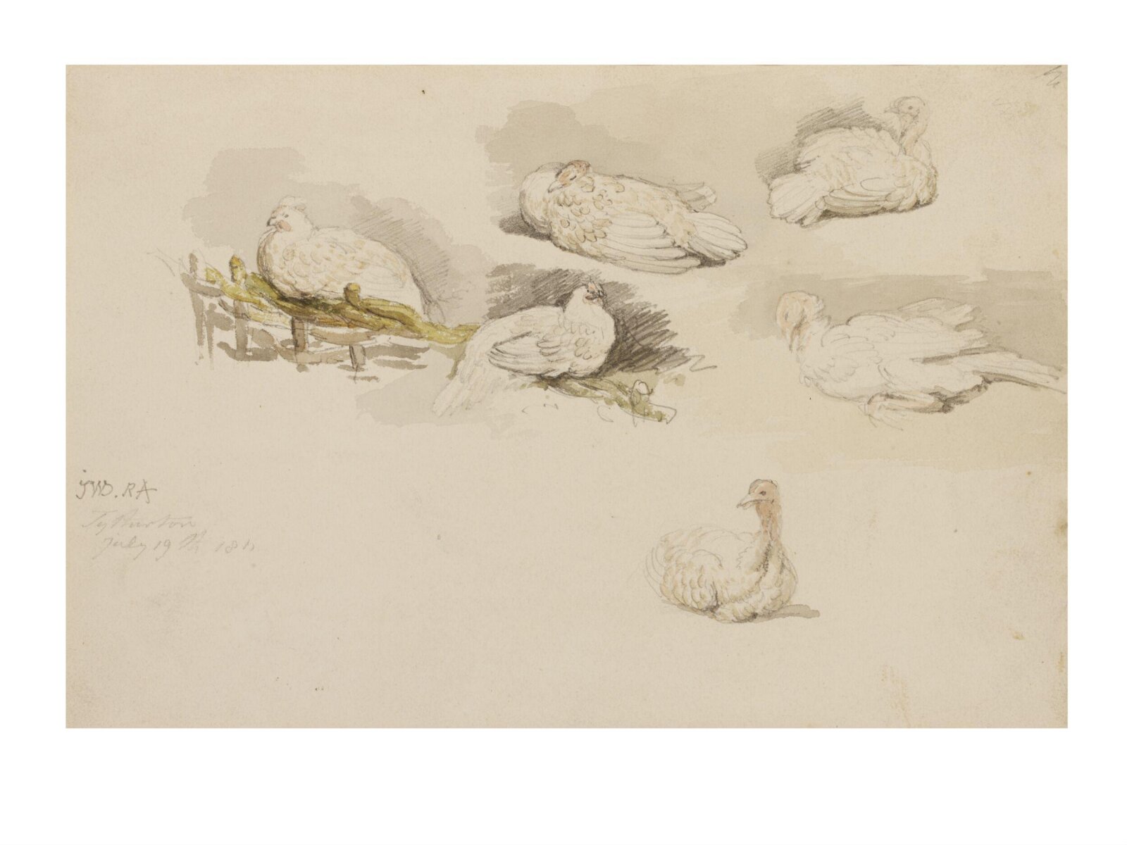 Watercolour drawing, James Ward, 19 July 1811
