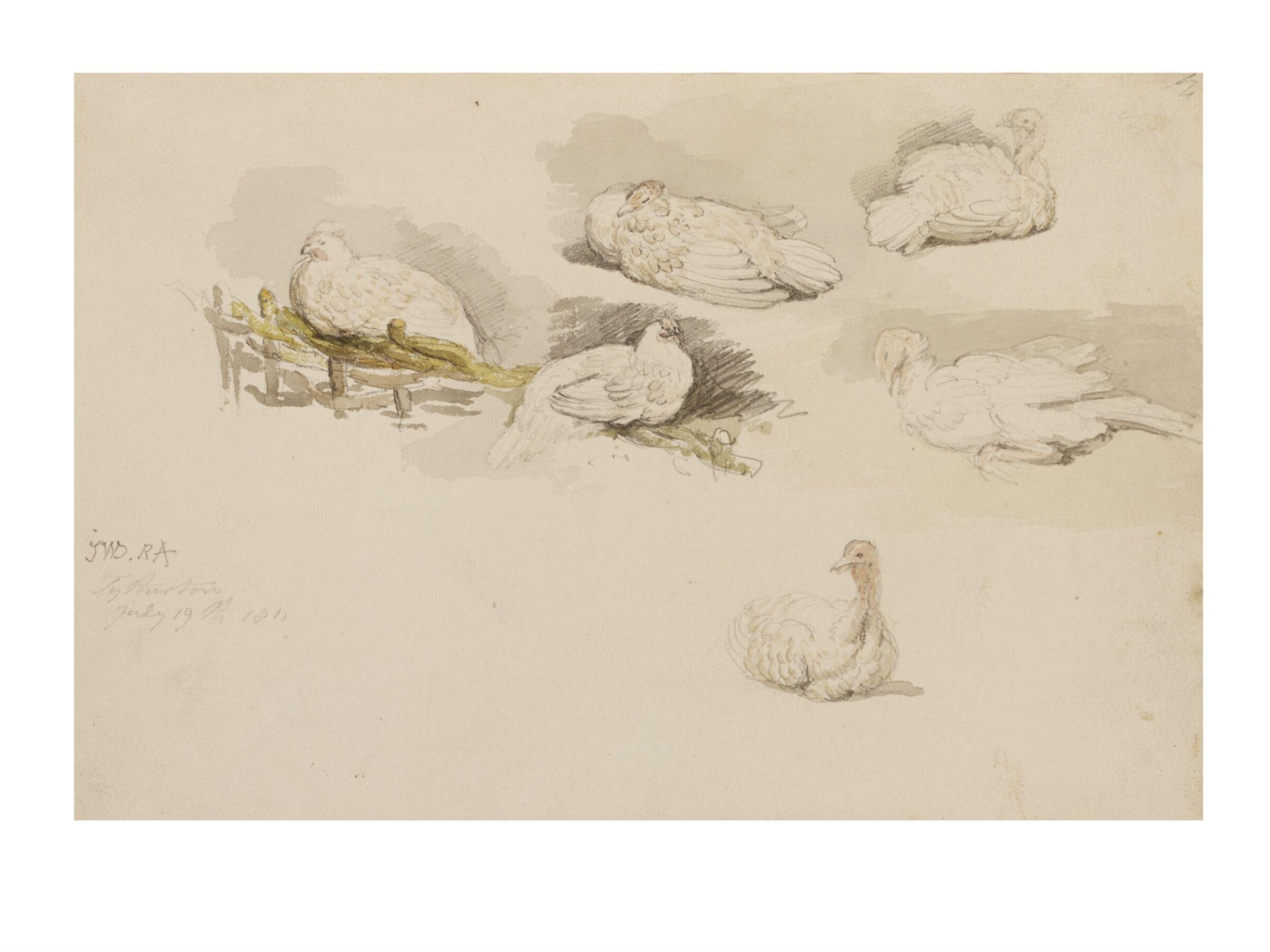 Watercolour drawing, James Ward, 19 July 1811
