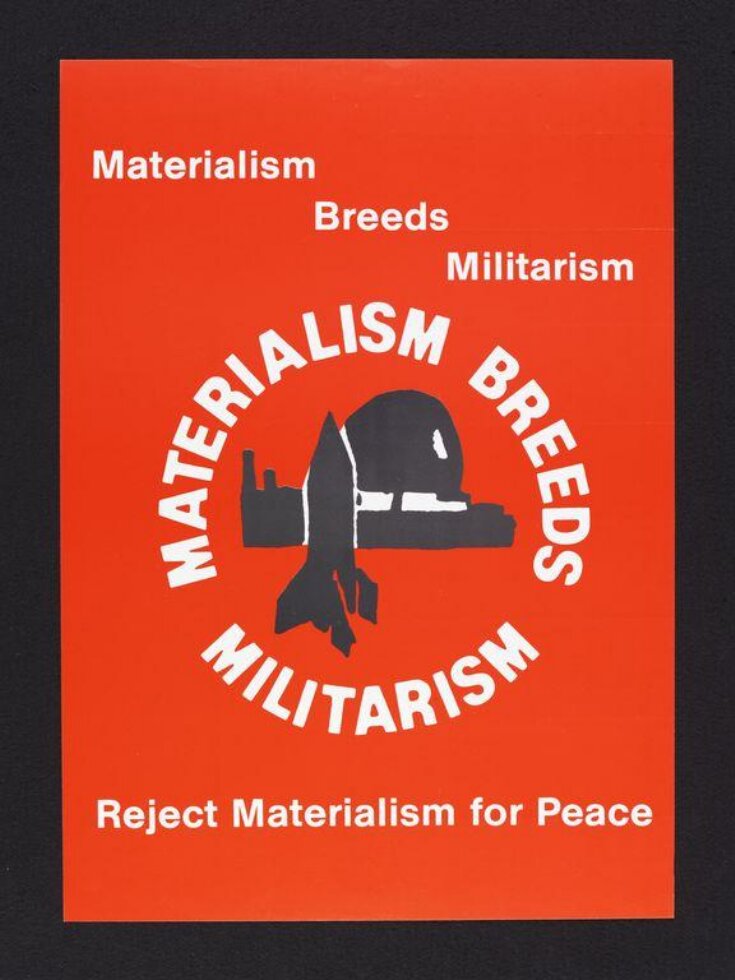 Materialism Breeds Militarism top image
