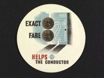 Exact fare helps the conductor