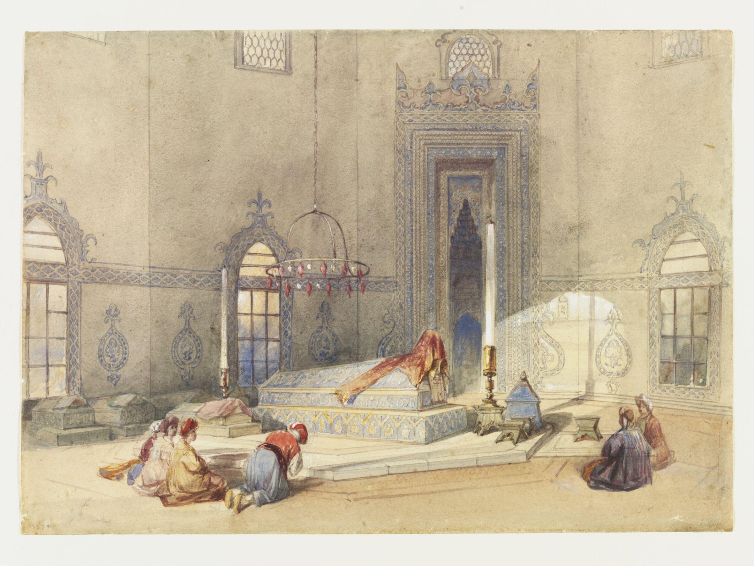 The Mausoleum of Sultan Mahomed, Brusa, Thomas Allom, 1838