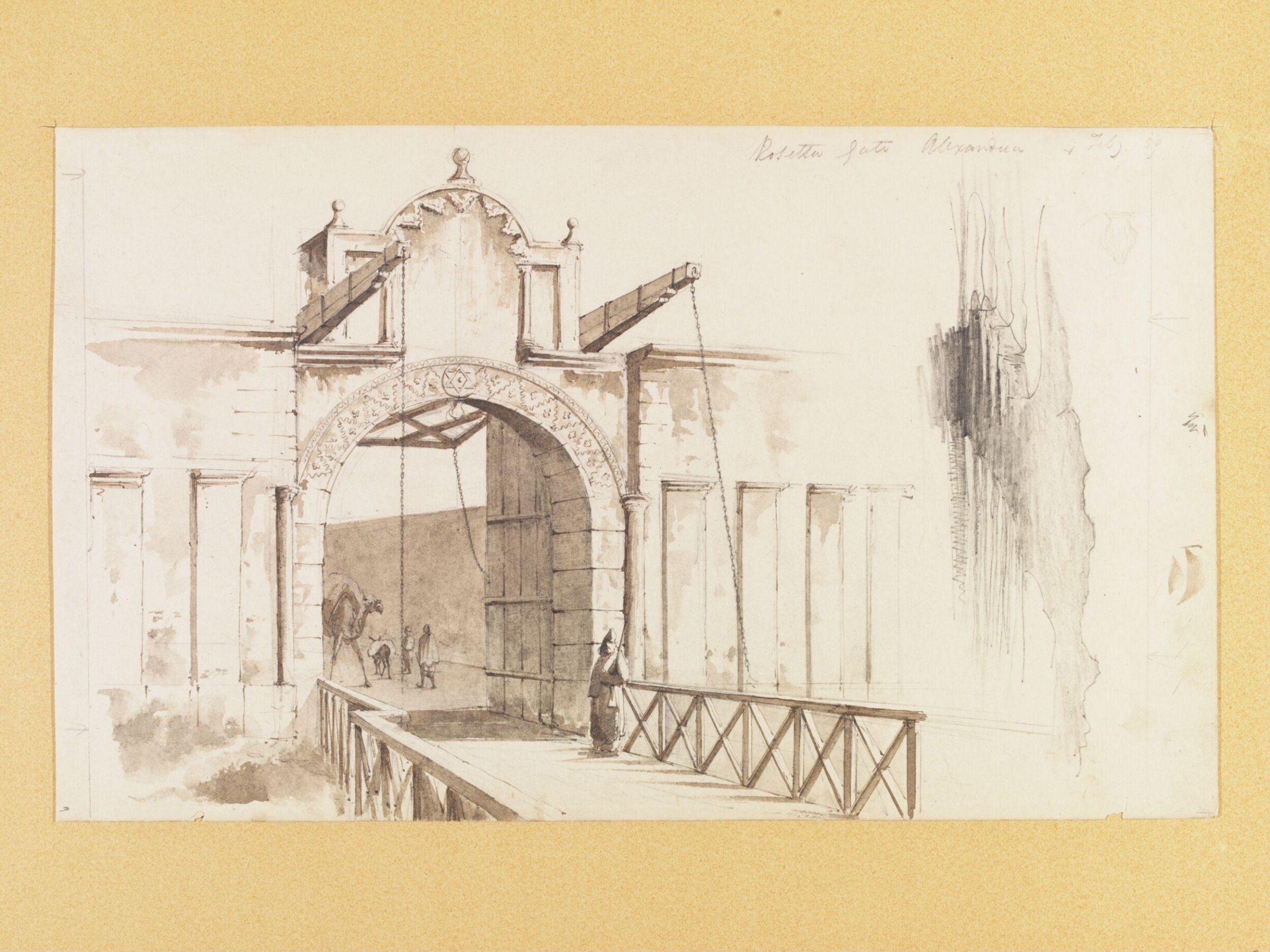 Rosetta Gate, Alexandria, Agostino Aglio, ca. 1802