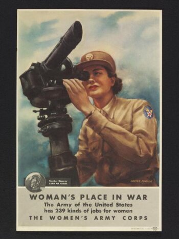 Woman's place in war