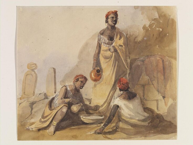 African Women at a Fountain in a Muslim Cemetery top image