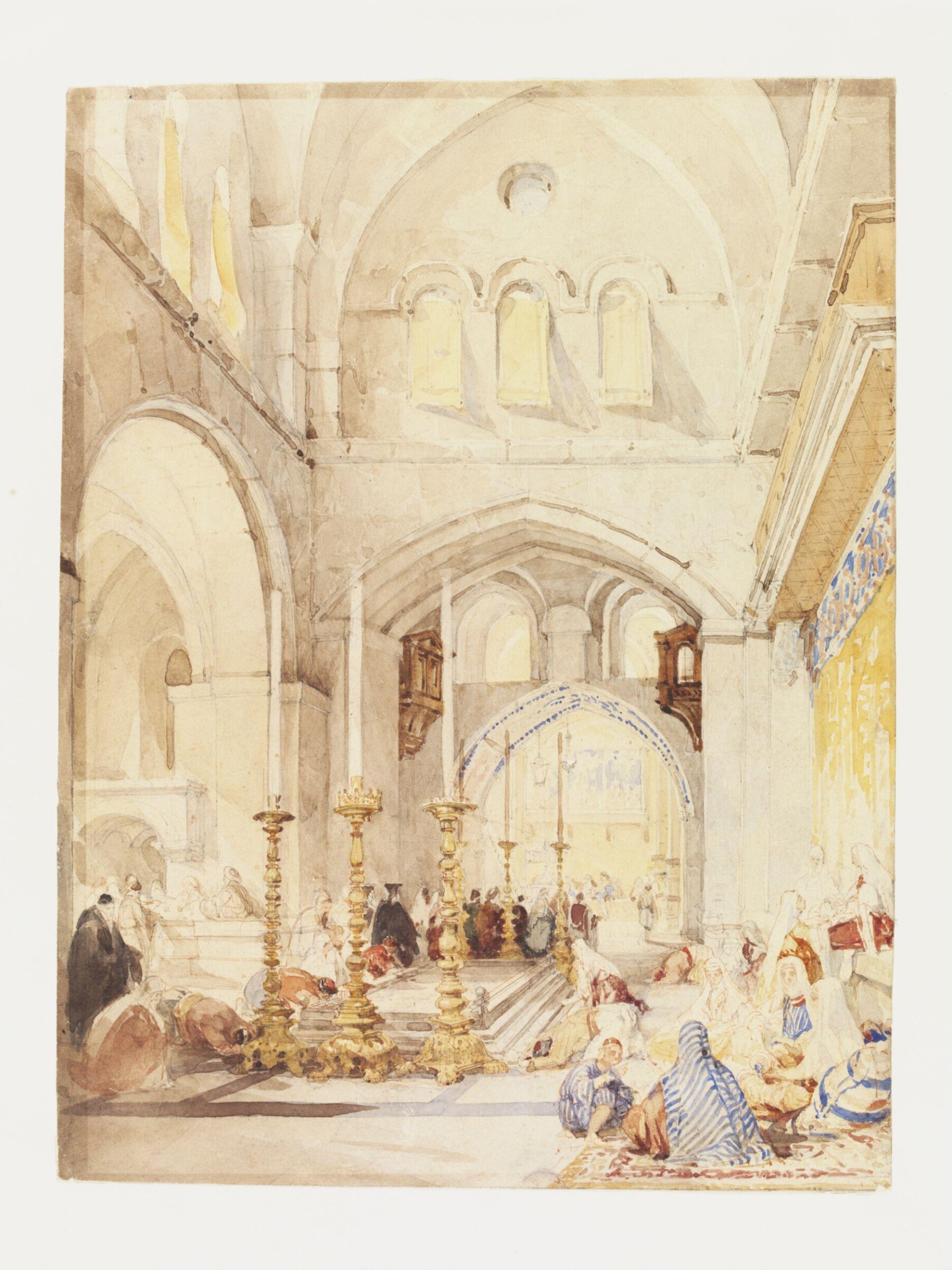 Entrance to the Church of the Holy Sepulchre, Thomas Allom, 1838