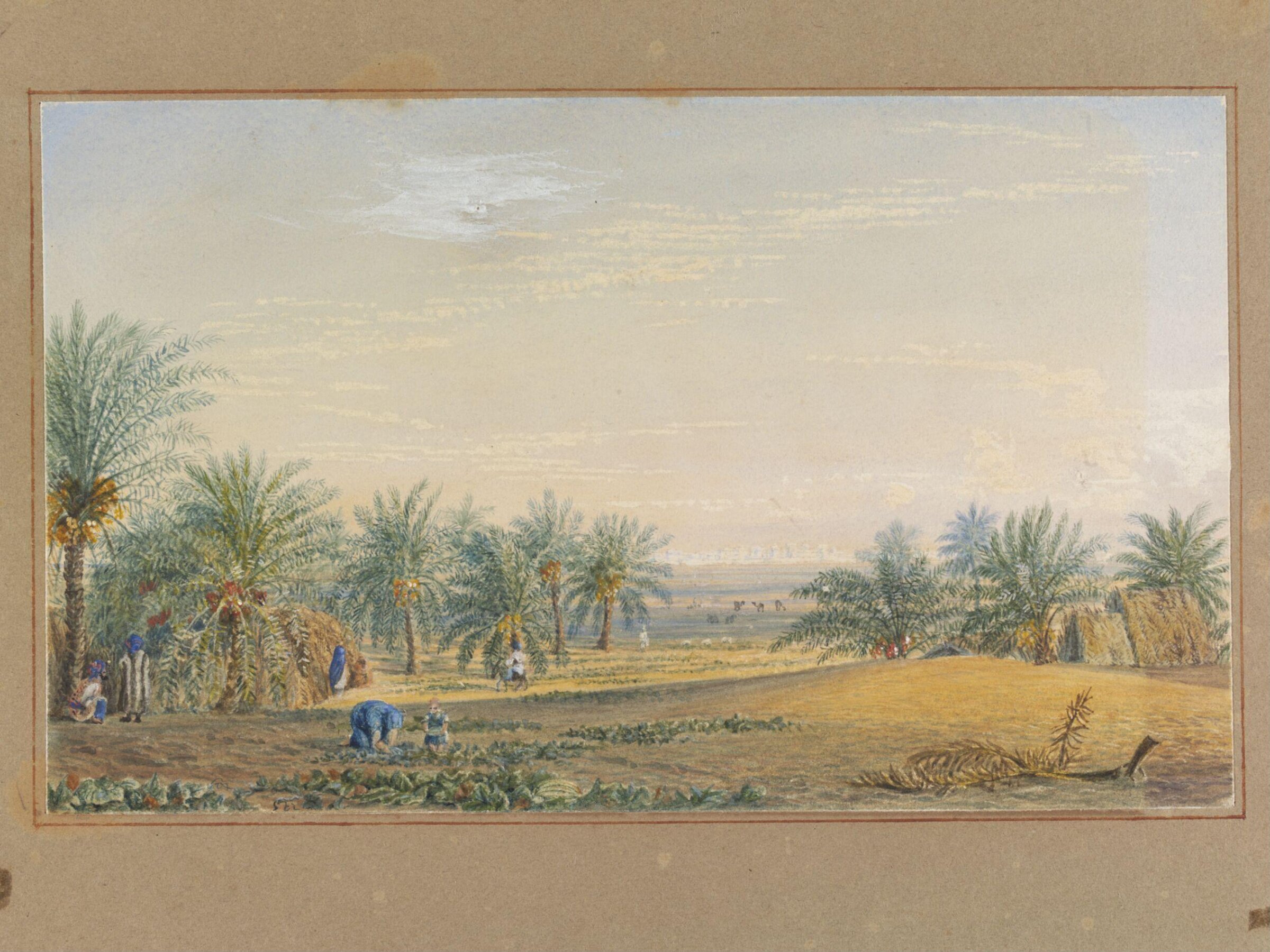 Distant View of Bushire in the Persian Gulf, James Baillie Fraser, 1822-1825