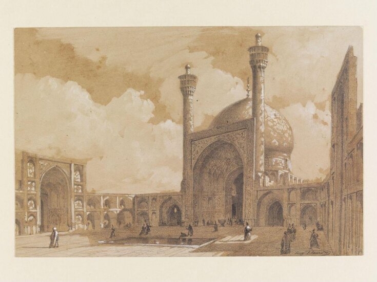 Ispahan - Cour intérieure de la grande Mosquée top image