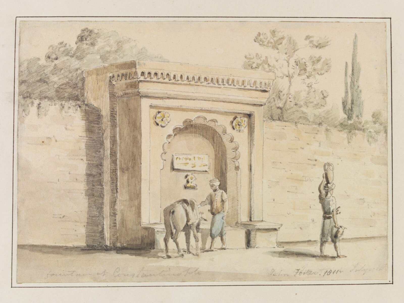 Fountain At Constantinople, John Foster, 1811