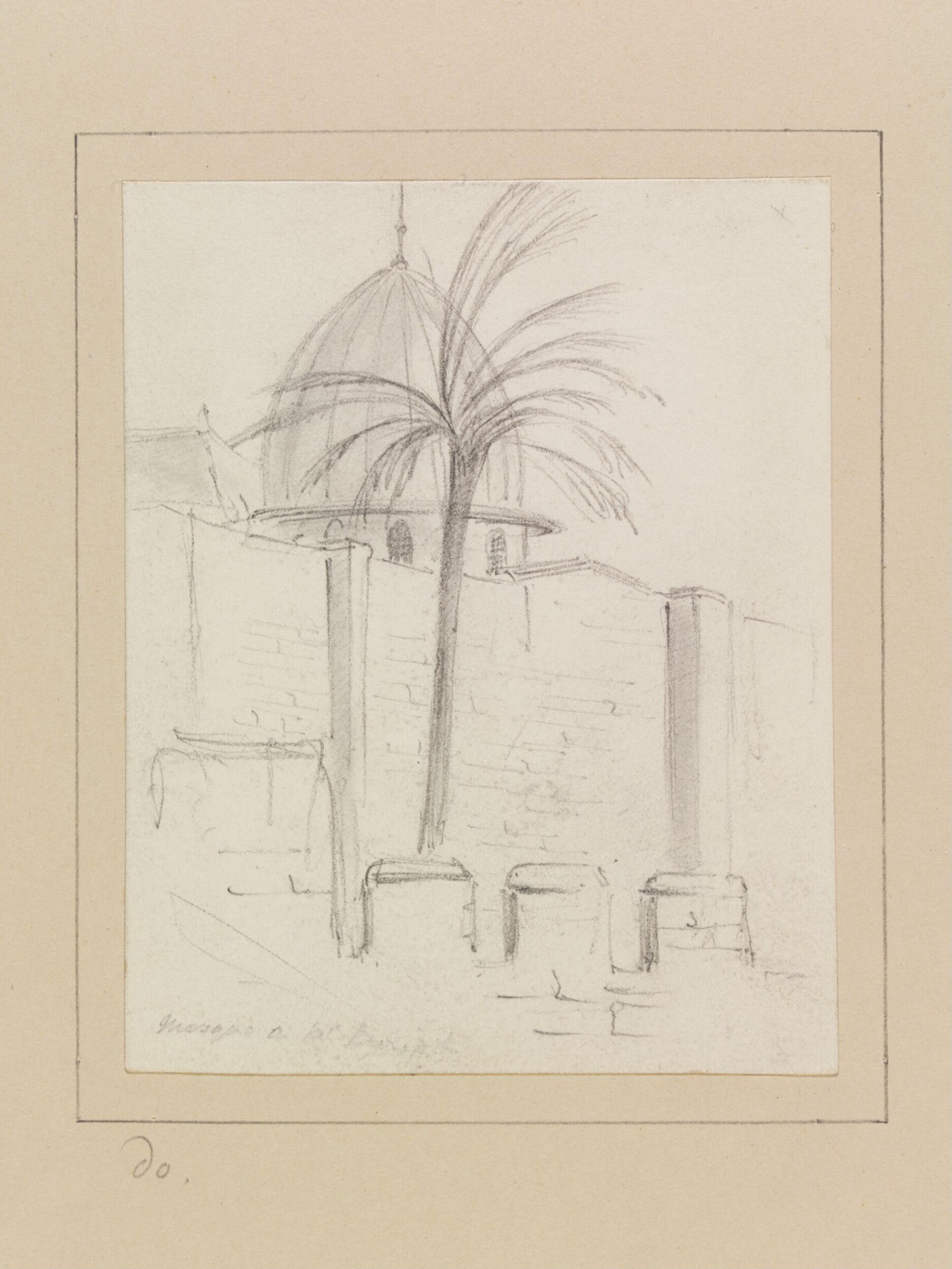 Wall of the Temple [?], Francis Egerton, 1840