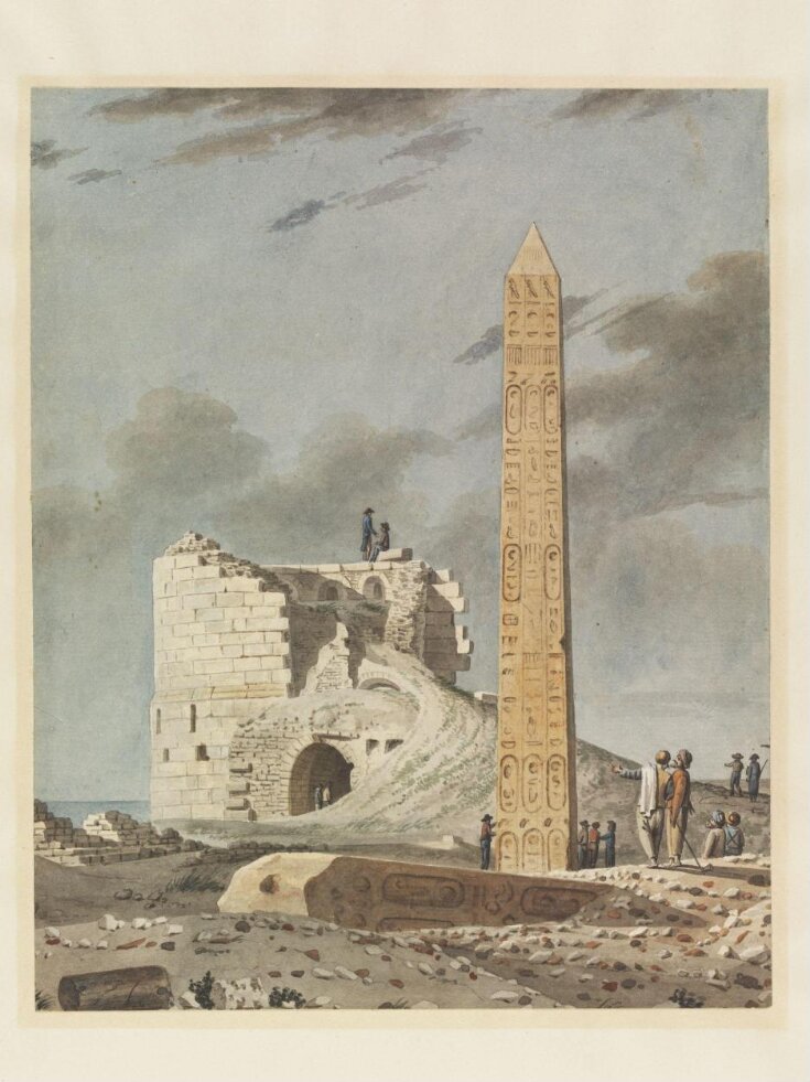 Vue de Obélisque dite de Cléopatre à Alexandrie top image