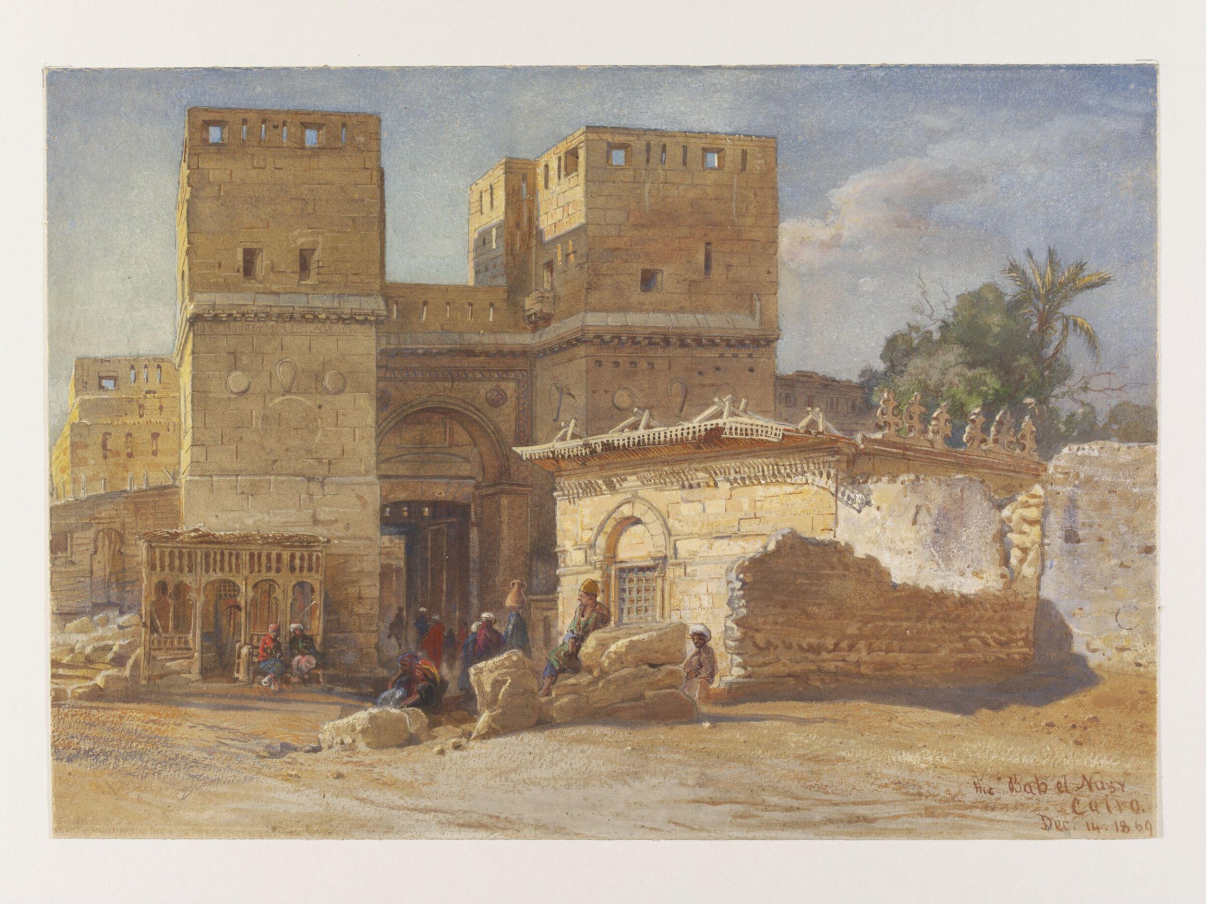 The Bab el Nasr. Cairo, Frank Dillon, 14/12/1869