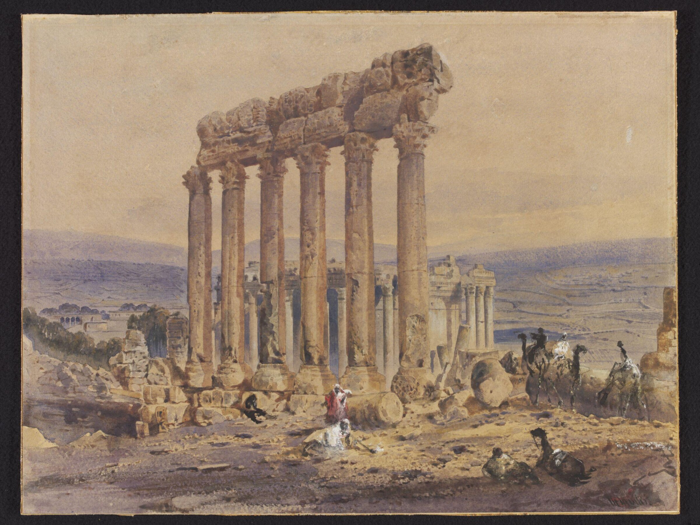 The Temple of Jupiter, Baalbek, William Edward Dighton, 1852-1853