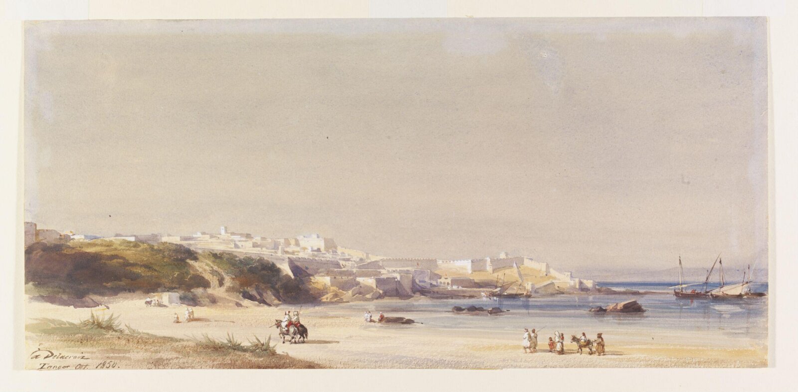 Tanger, Auguste Delacroix, 1850