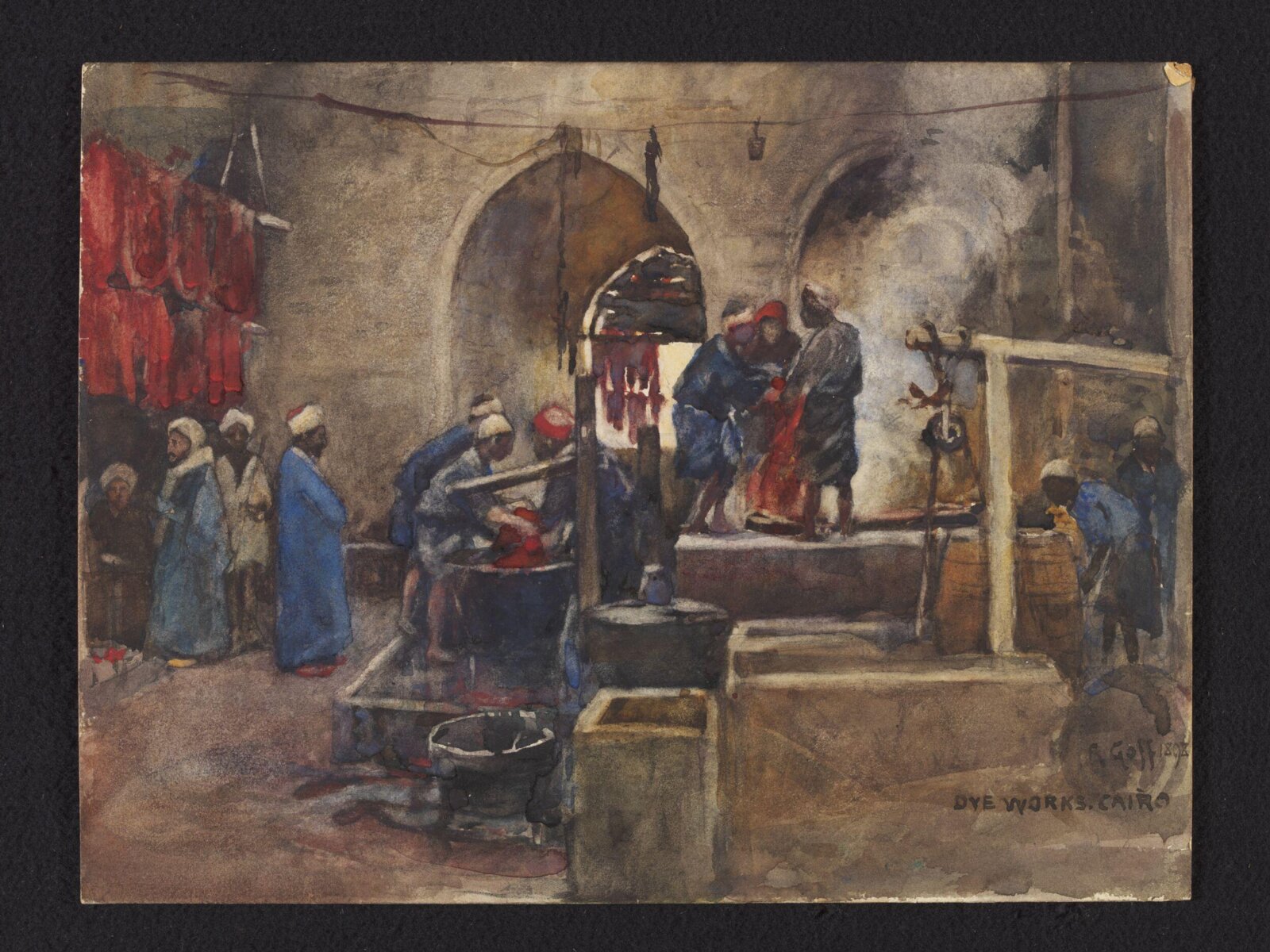 Dye works. Cairo, Robert Charles Goff, 1898