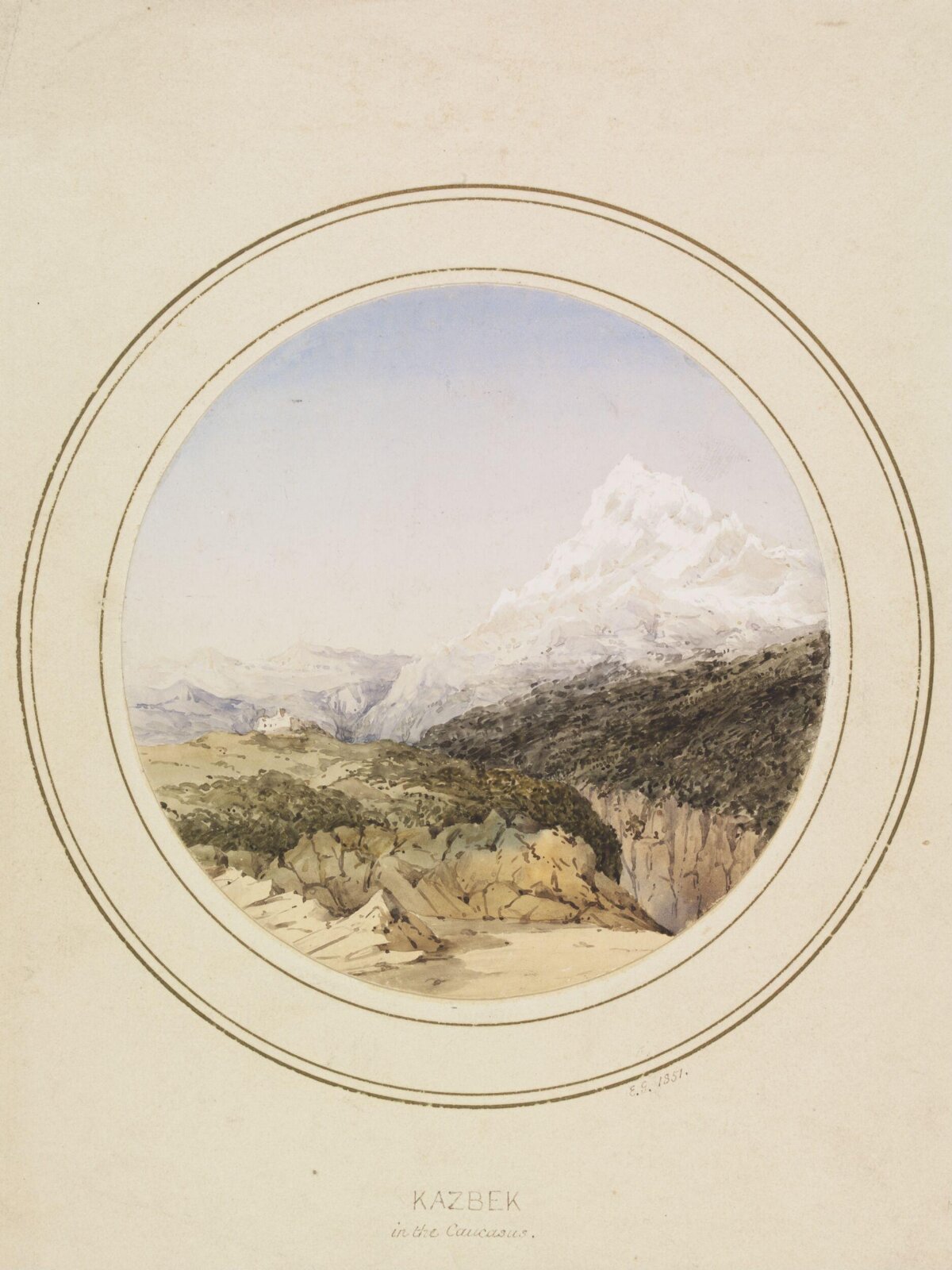 Kazbek in the Caucasus, 1851