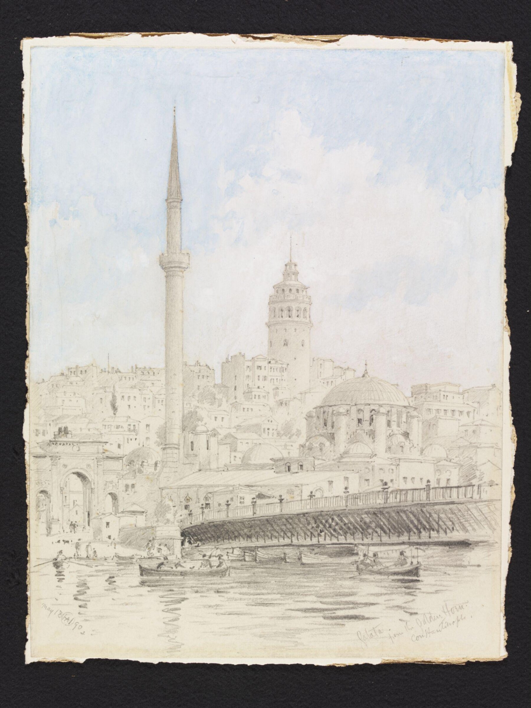 Galata. from The Golden Horn. Constantinople, Axel Herman Haig, 1890